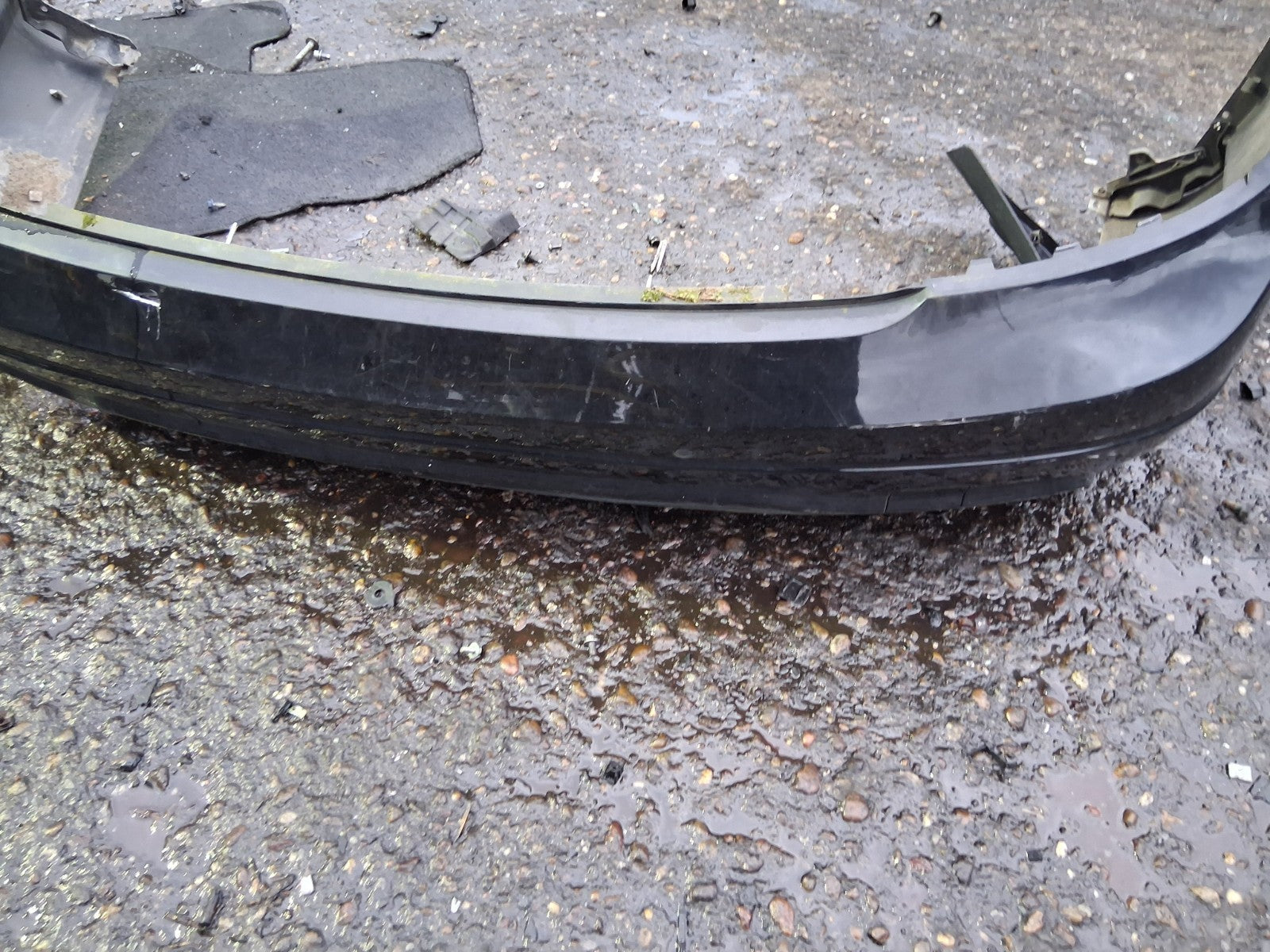 2015 MERCEDES W204 C CLASS COMPLETE REAR BUMPER BLACK