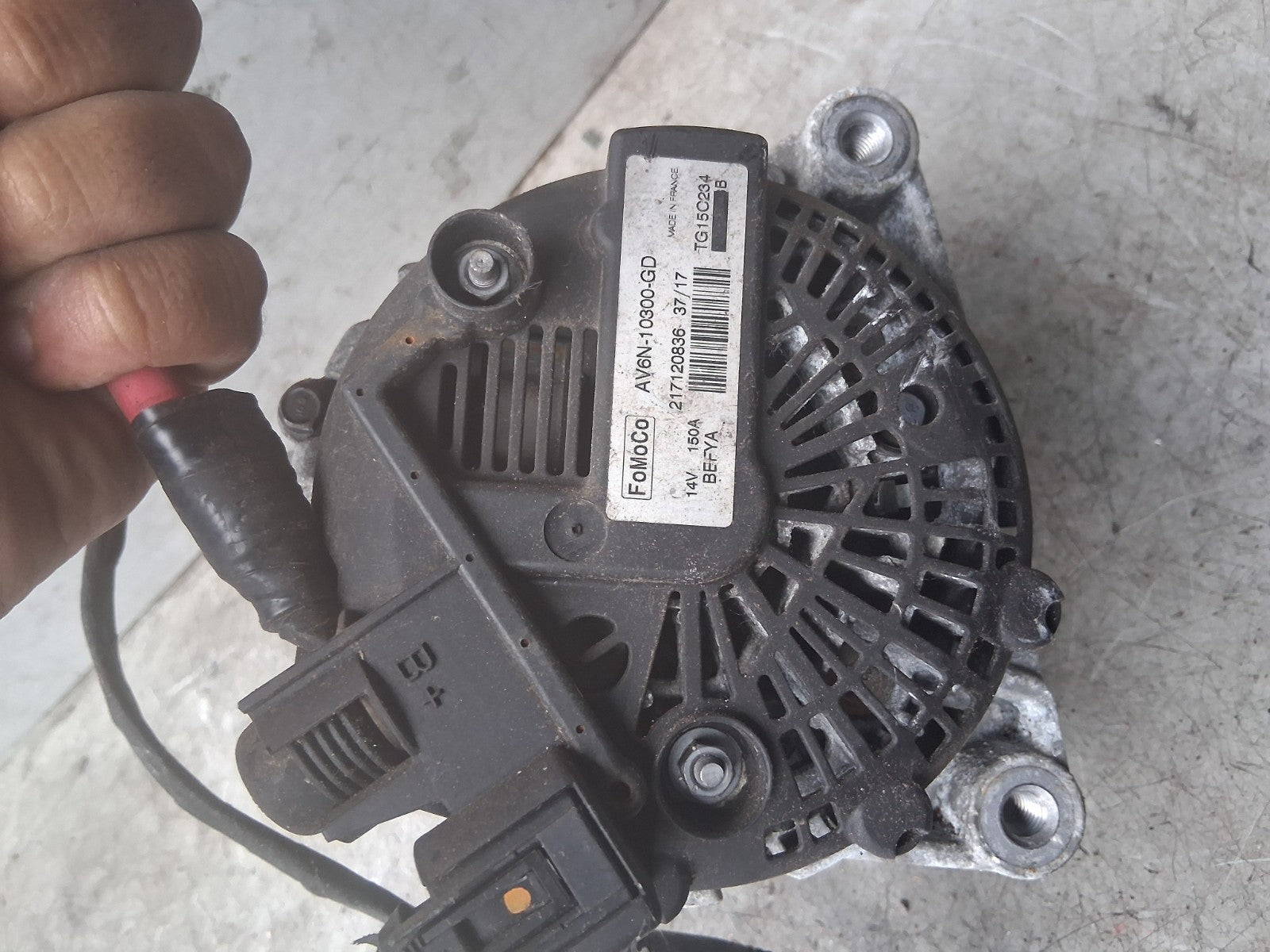 FORD GRAND C MAX 2017 ALTERNATOR AV6N10300GD