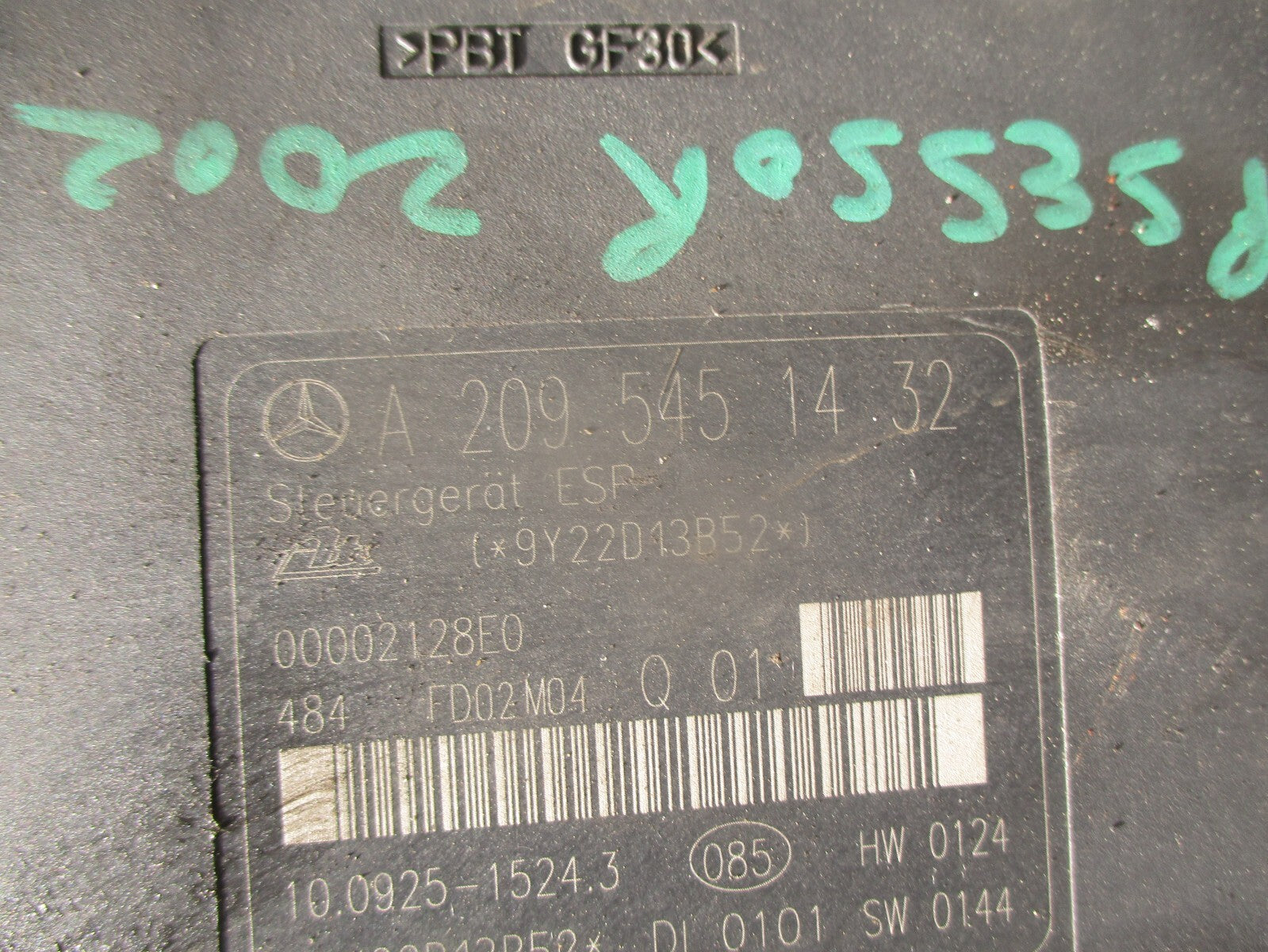 2002 MERCEDES C CLASS COUPE CL203 2.3 PETROL ABS PUMP CONTROL MODULE A2095451432