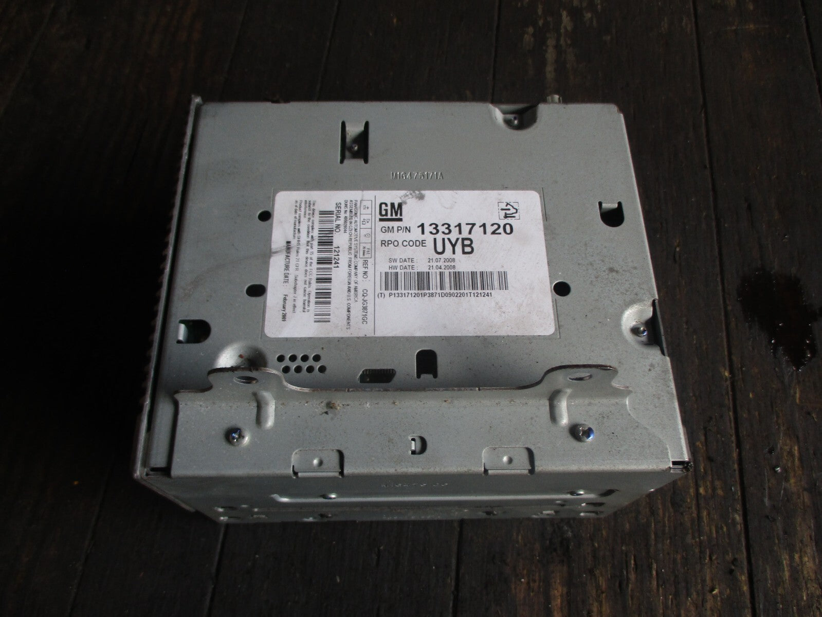 VAUXHALL INSIGNIA MK1 2010 RADIO CD PLAYER STEREO HEAD UNIT 13317120
