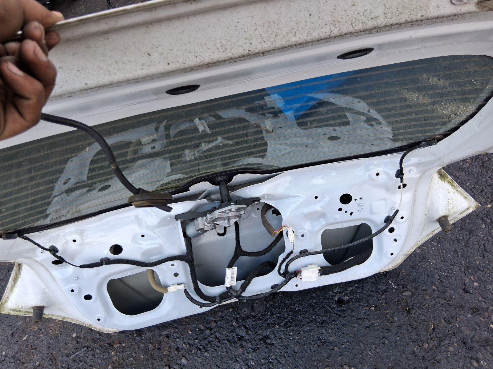 NISSAN MICRA K14 2019 REAR BARE TAILGATE BOOTLID WHITE