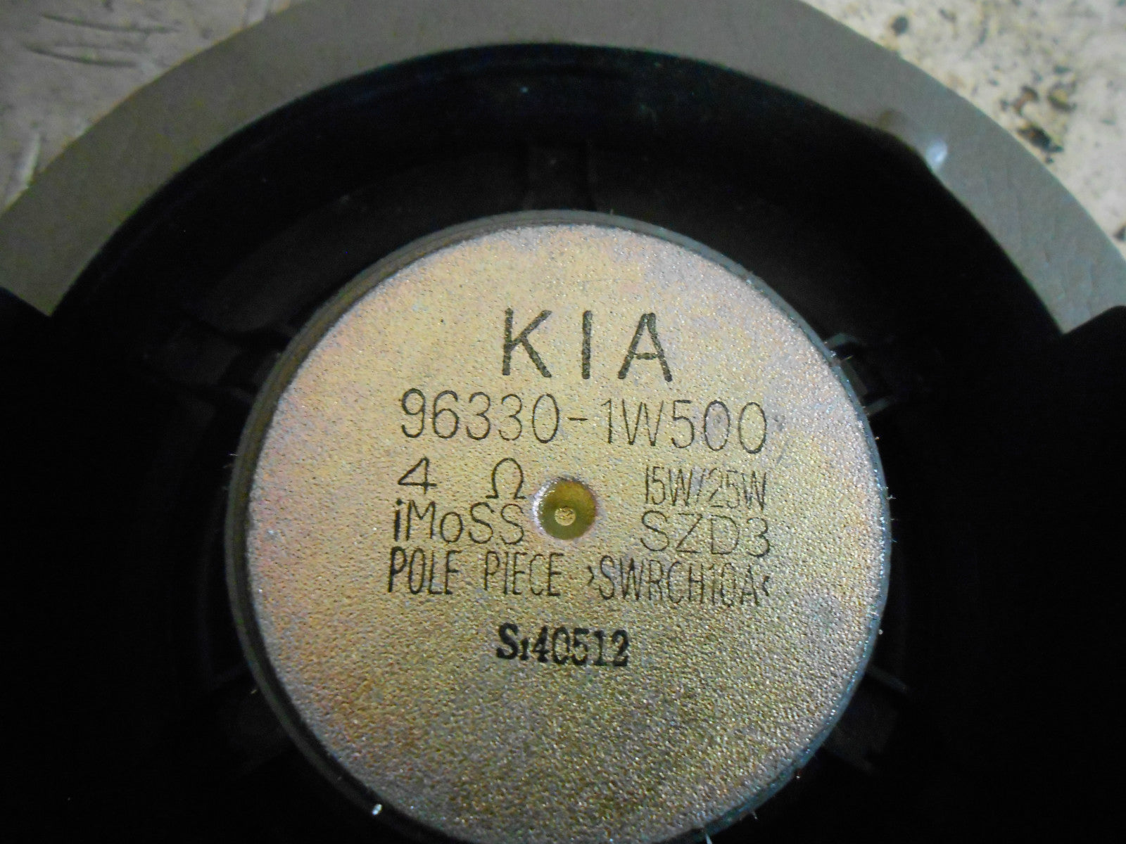 KIA RIO MK3 2014 5 DOOR NSR PASSENGER SIDE REAR SPEAKER UNIT 96330-1W500