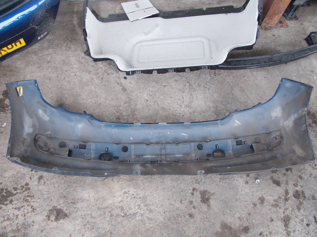 2006 PEUGEOT 207 HATCHBACK REAR BACK PLASTIC BUMPER BLUE