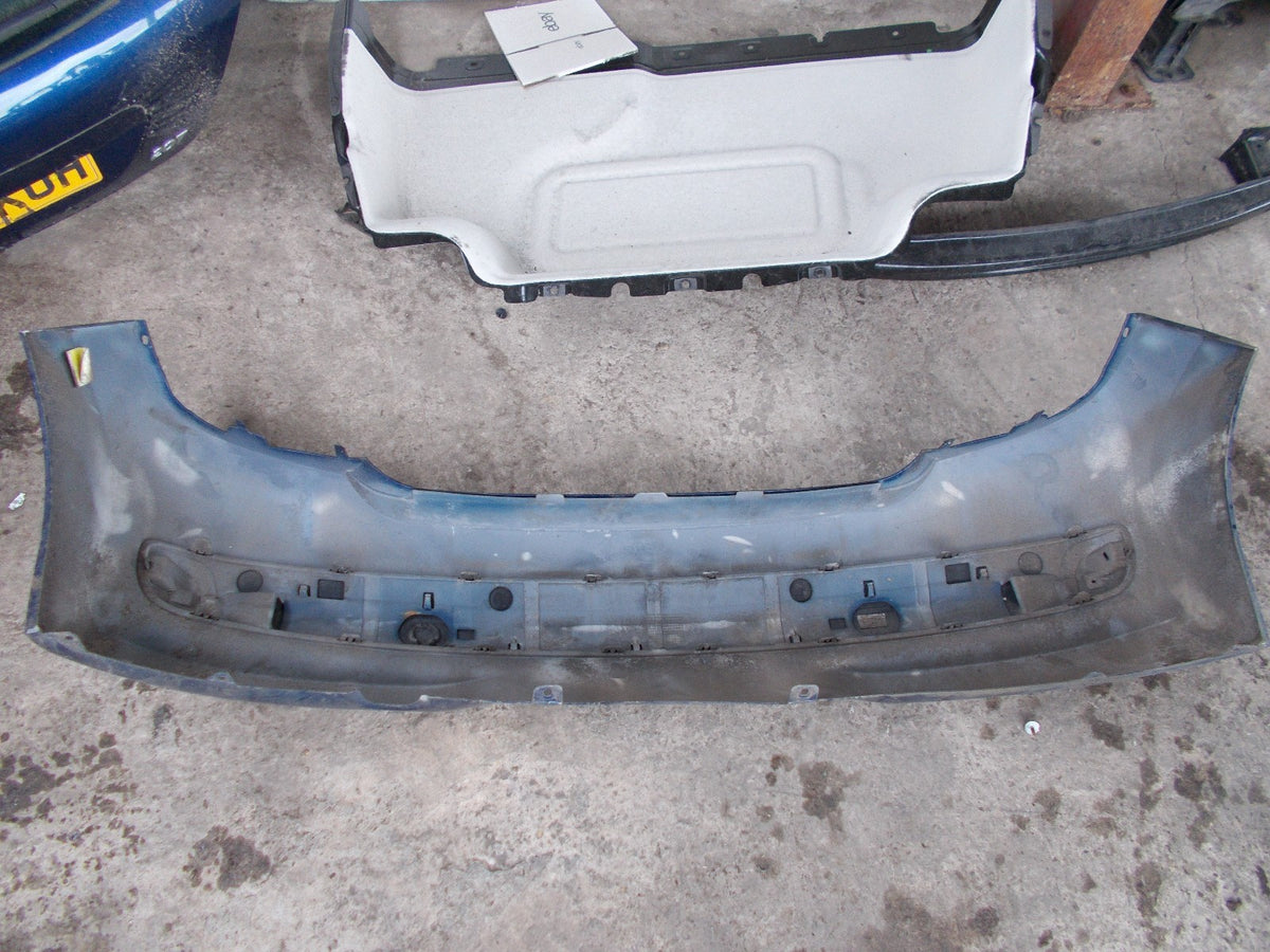 2006 PEUGEOT 207 HATCHBACK REAR BACK PLASTIC BUMPER BLUE