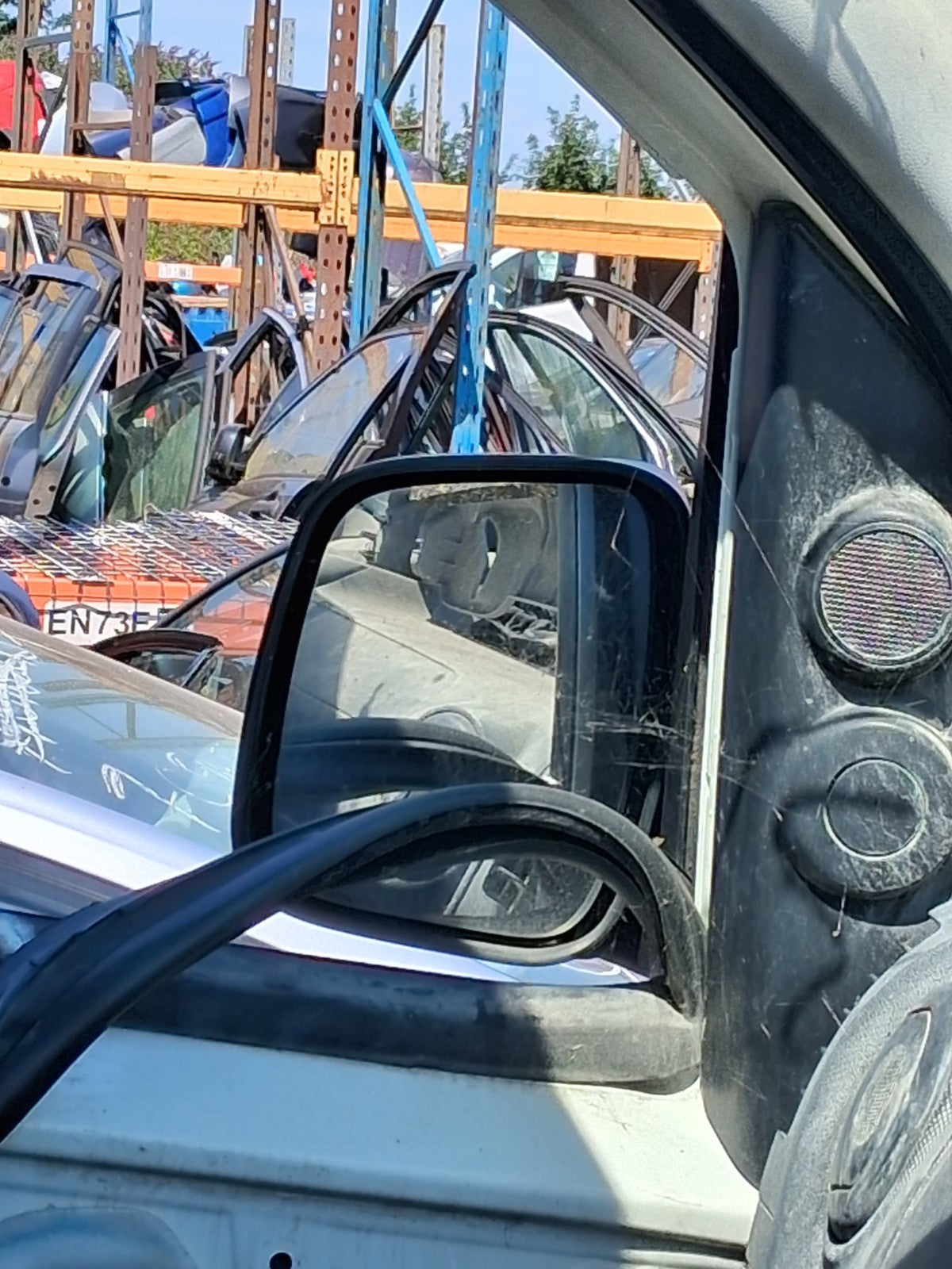 PEUGEOT BIPPER 2015 NSF PASSENGER SIDE FRONT MANUAL WING MIRROR