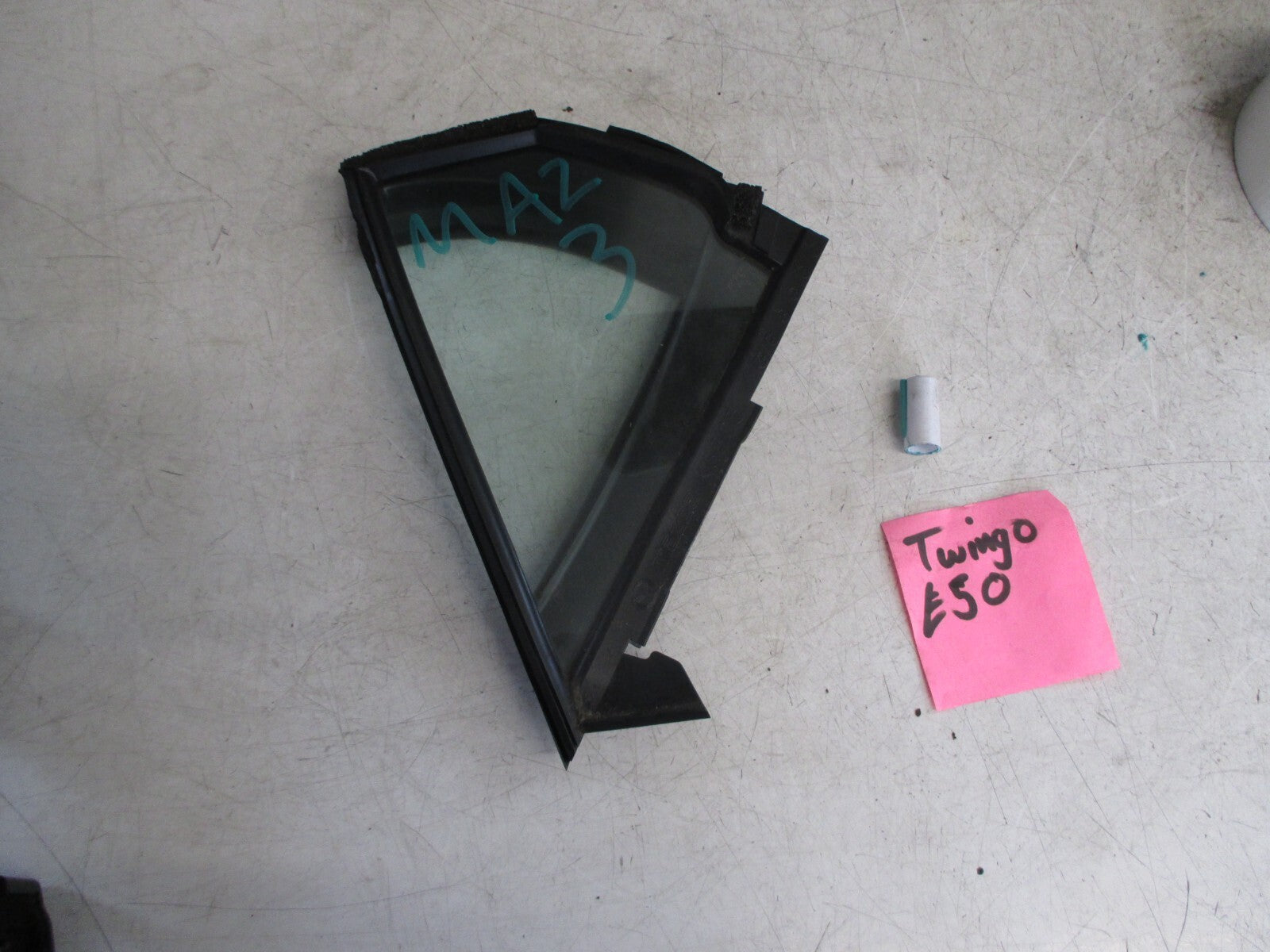 MAZDA 3 MK4 BP 2021 NSR PASSENGER REAR QUARTER LIGHT WINDOW GLASS 43R-00014