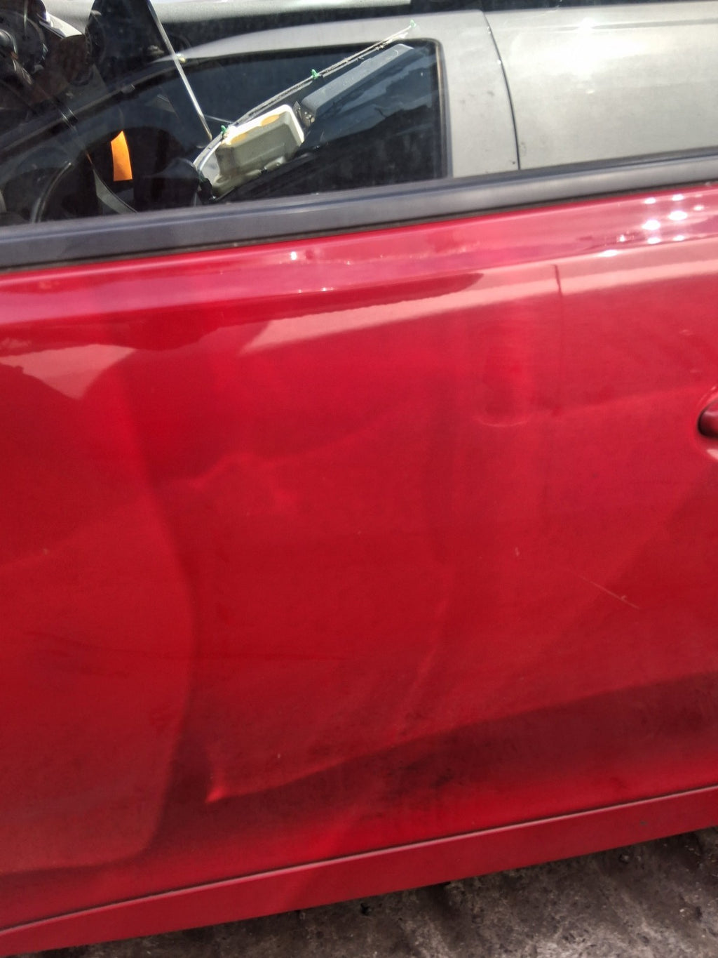 2016 HONDA CIVIC MK9 HATCHBACK NSF PASSENGER SIDE FRONT LEFT BARE DOOR RED R81