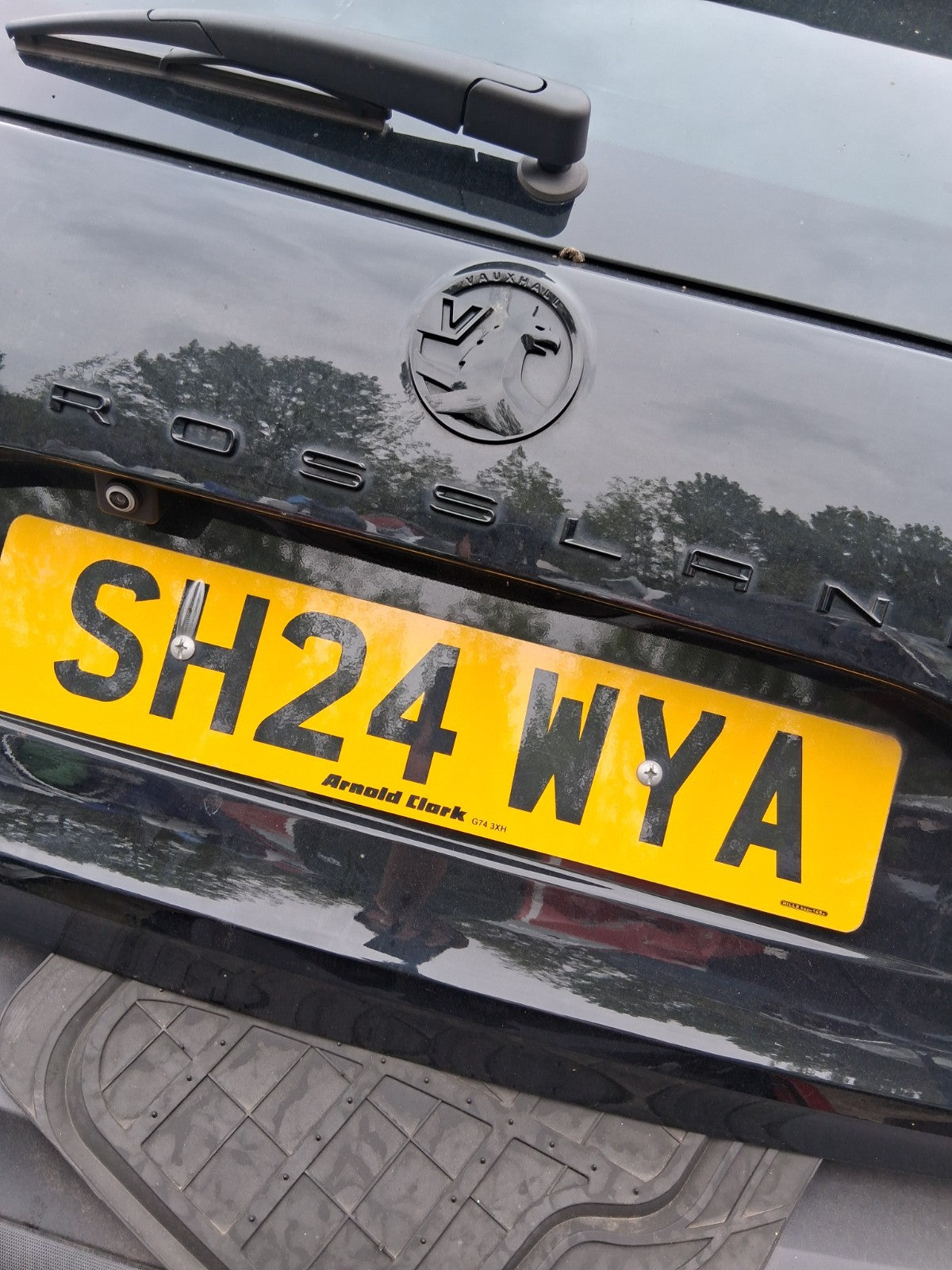 2024 VAUXHALL CROSSLAND BARE TAILGATE BOOTLID DIAMOND BLACK METALLIC 23G