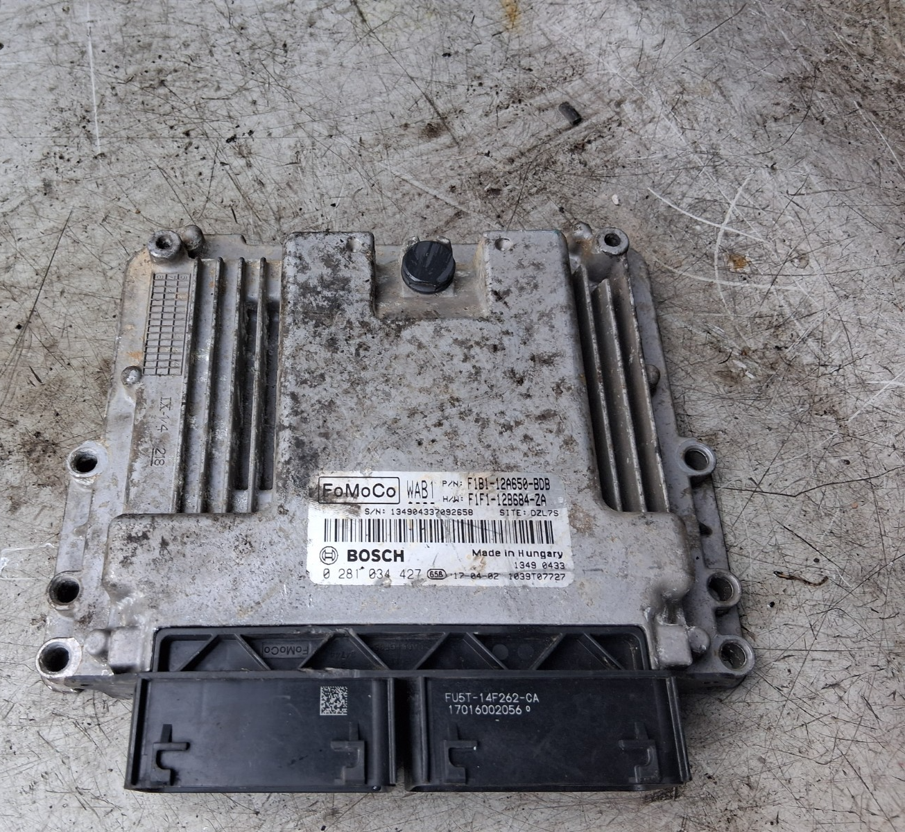 2017 FORD FIESTA MK7 ECU ENGINE CONTROL UNIT F1B112A650BDB