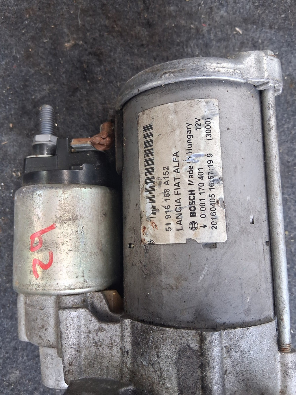 FIAT 500 2016 1.2 PETROL STARTER MOTOR 51916168A152