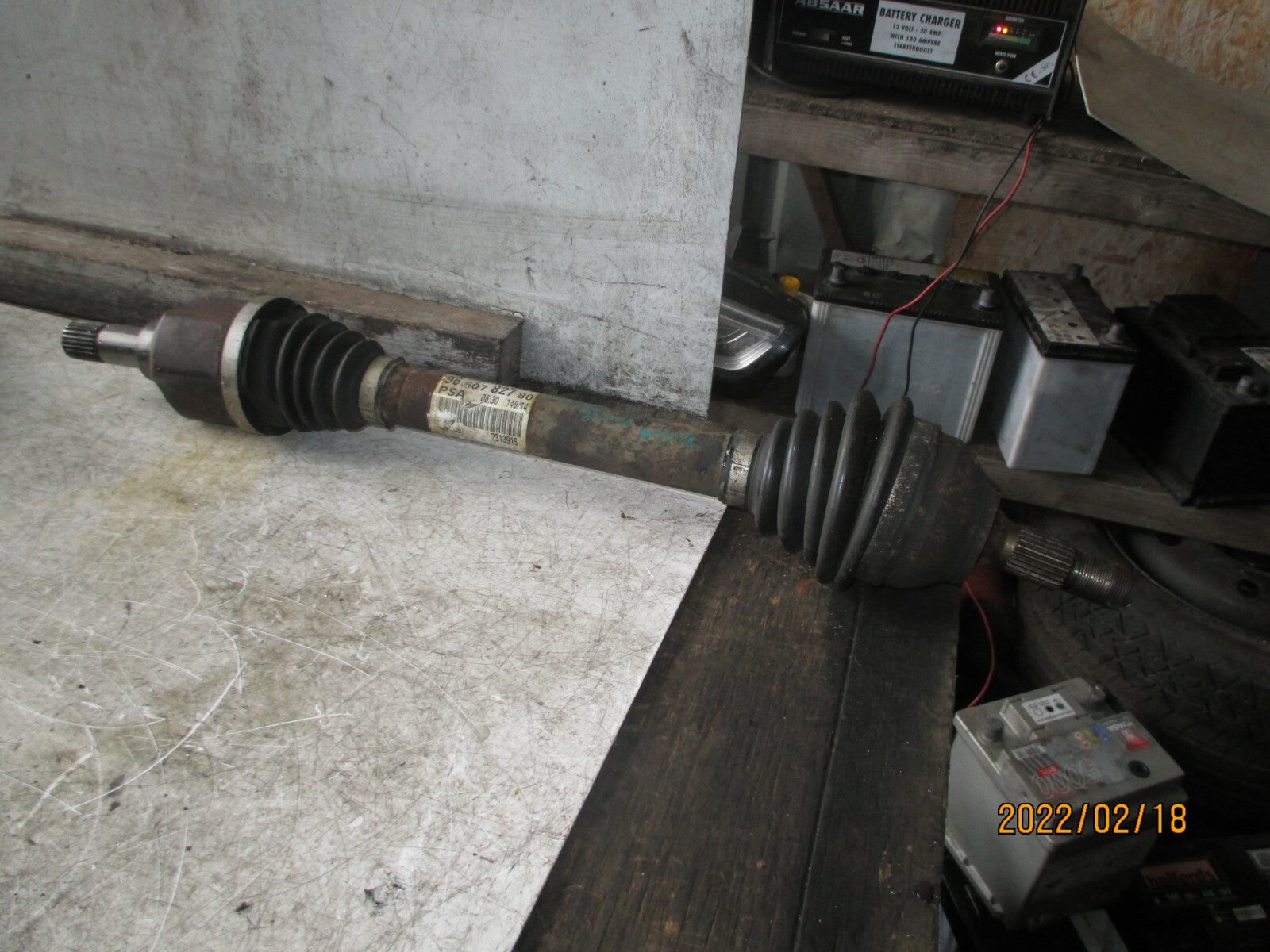 PEUGEOT PARTNER 2014 1.6 DIESEL 5 SPEED MANUAL DRIVESHAFT 9660782780
