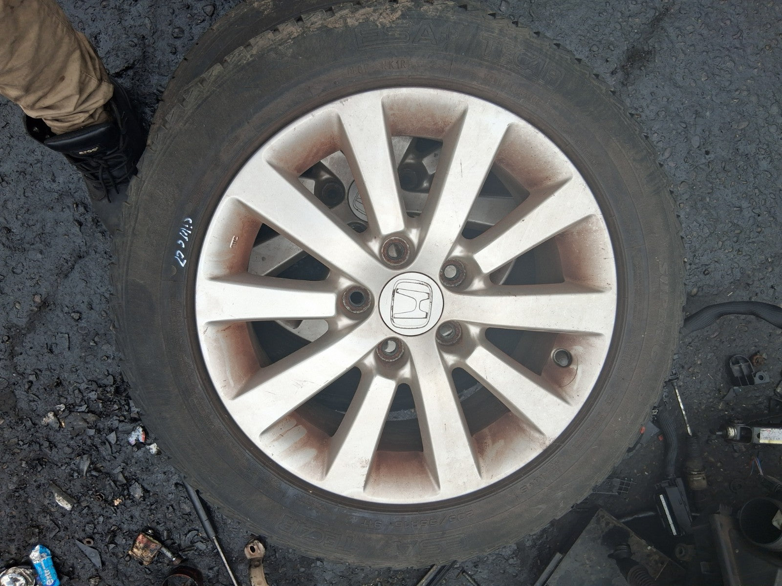 2005 HONDA CIVIC MK7 16 INCH ALLOY WHEEL WITH TYRE 205/55R16