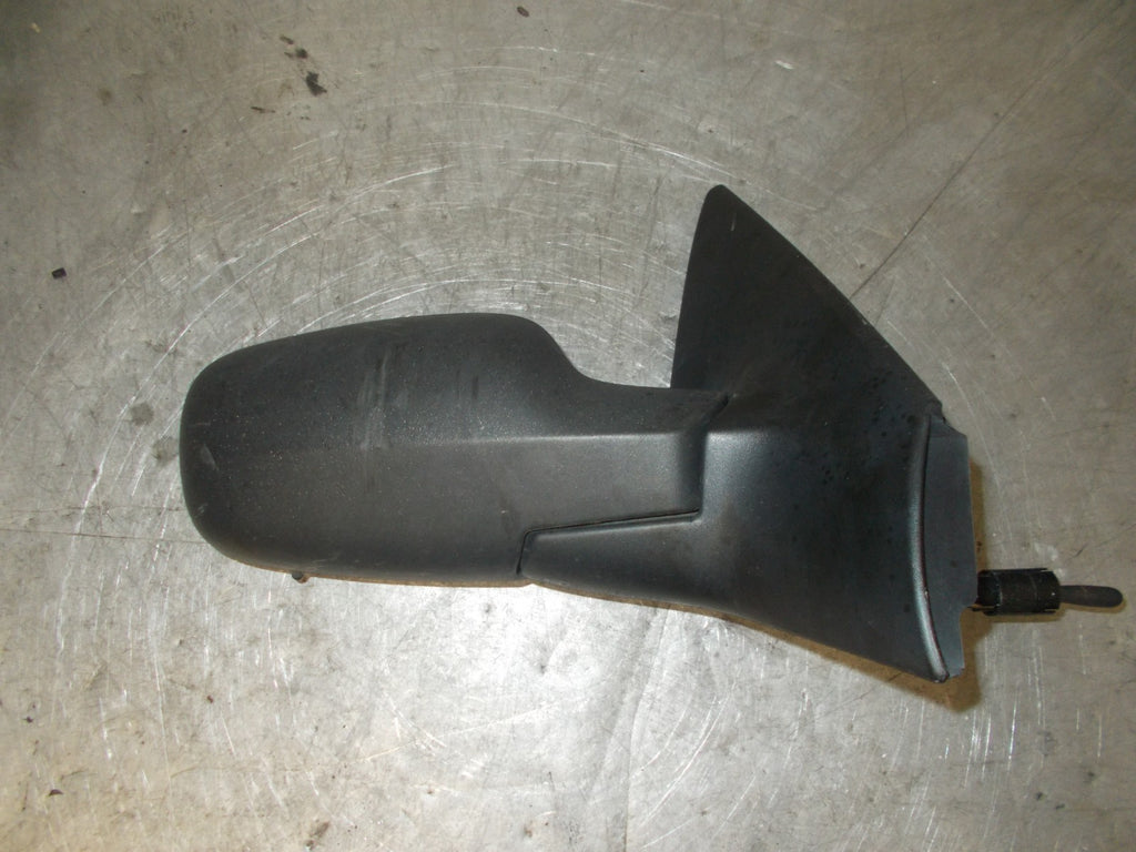 RENAULT MEGANE 2004 MK2 OS DRIVER SIDE MANUAL WING MIRROR BLACK