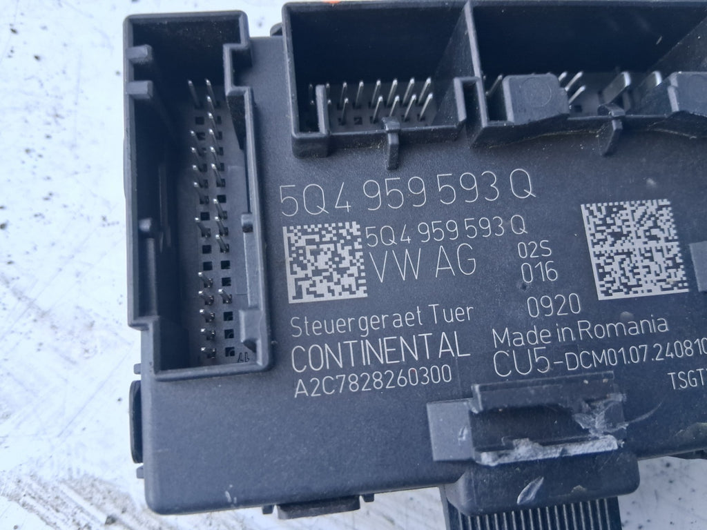 2024 AUDI A1 S LINE MK2 GB OSF DRIVER SIDE FRONT DOOR CONTROL MODULE 5Q4959593Q