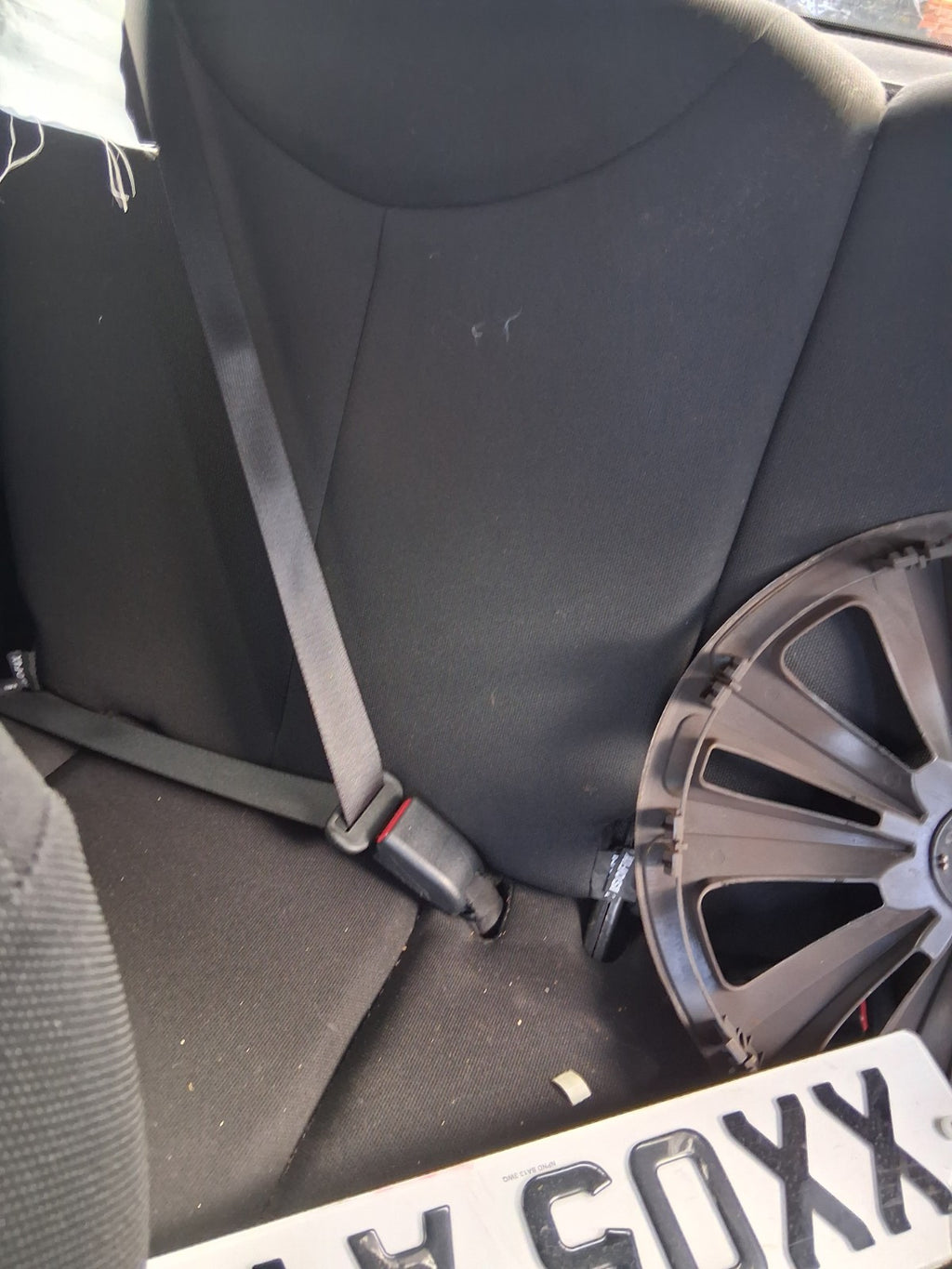 2016 PEUGEOT 108 MK2 REAR COMPLETE SEAT SET FABRIC SEAT
