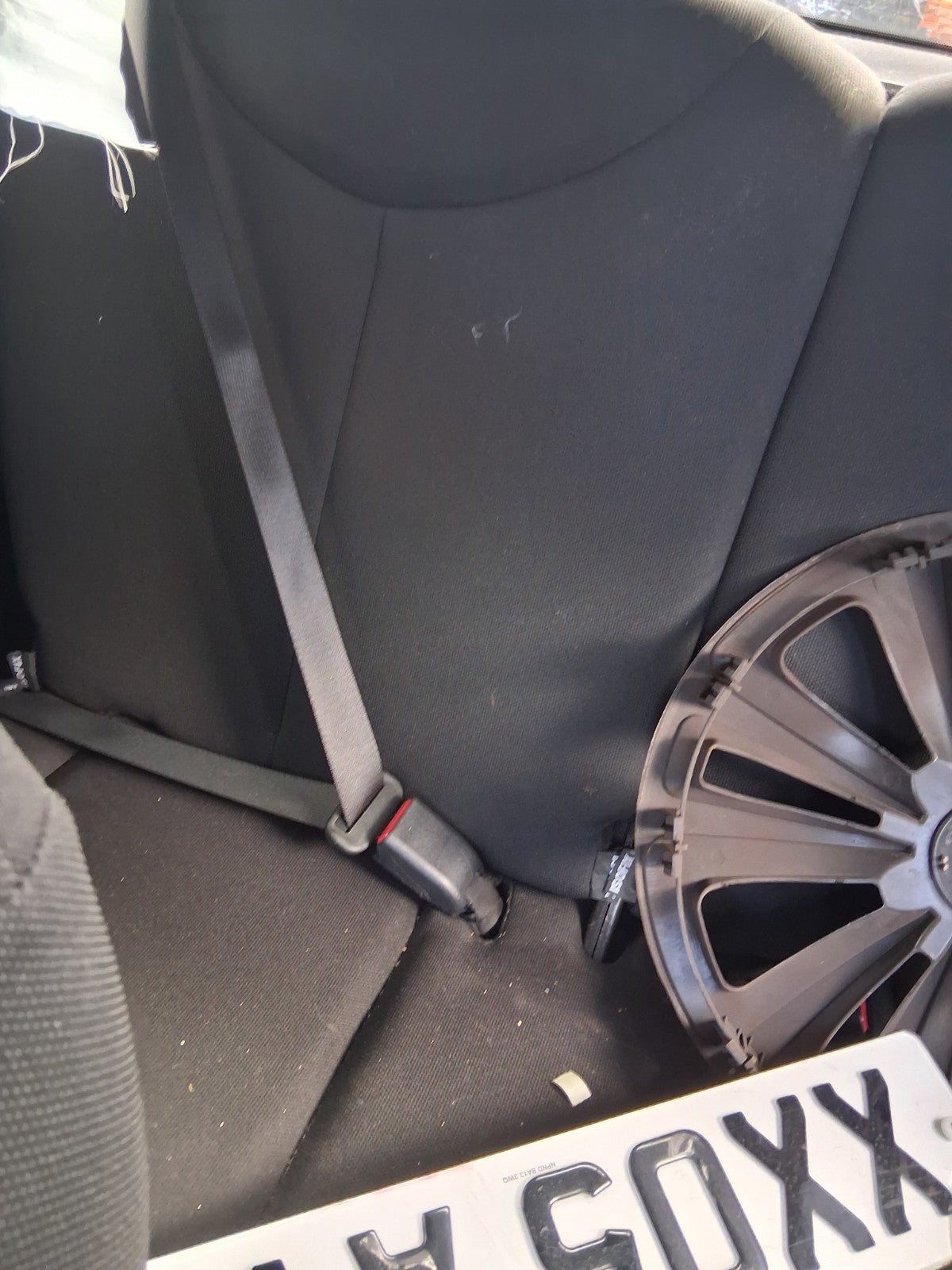 2016 PEUGEOT 108 MK2 REAR COMPLETE SEAT SET FABRIC SEAT