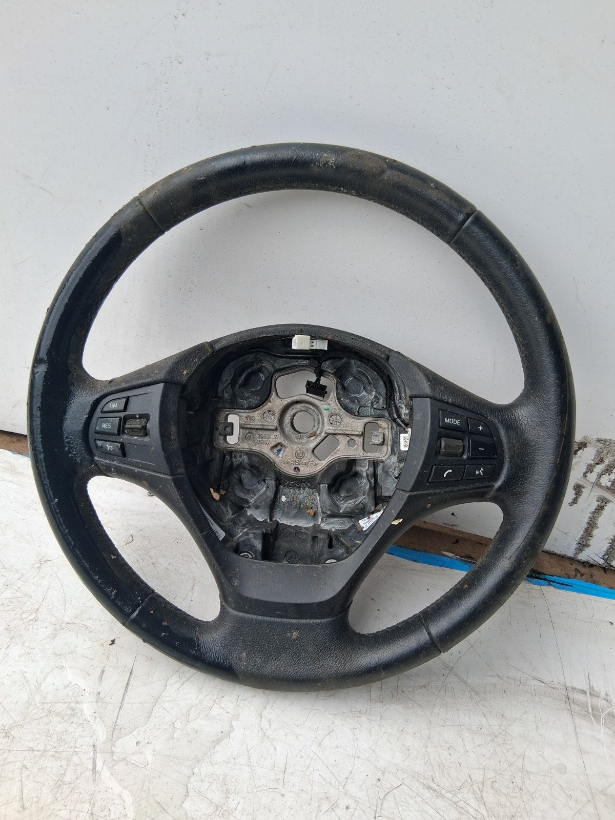 2014 BMW 3 SERIES F30 3 SPOKE MULTIFUNCTION LEATHER STEERING WHEEL