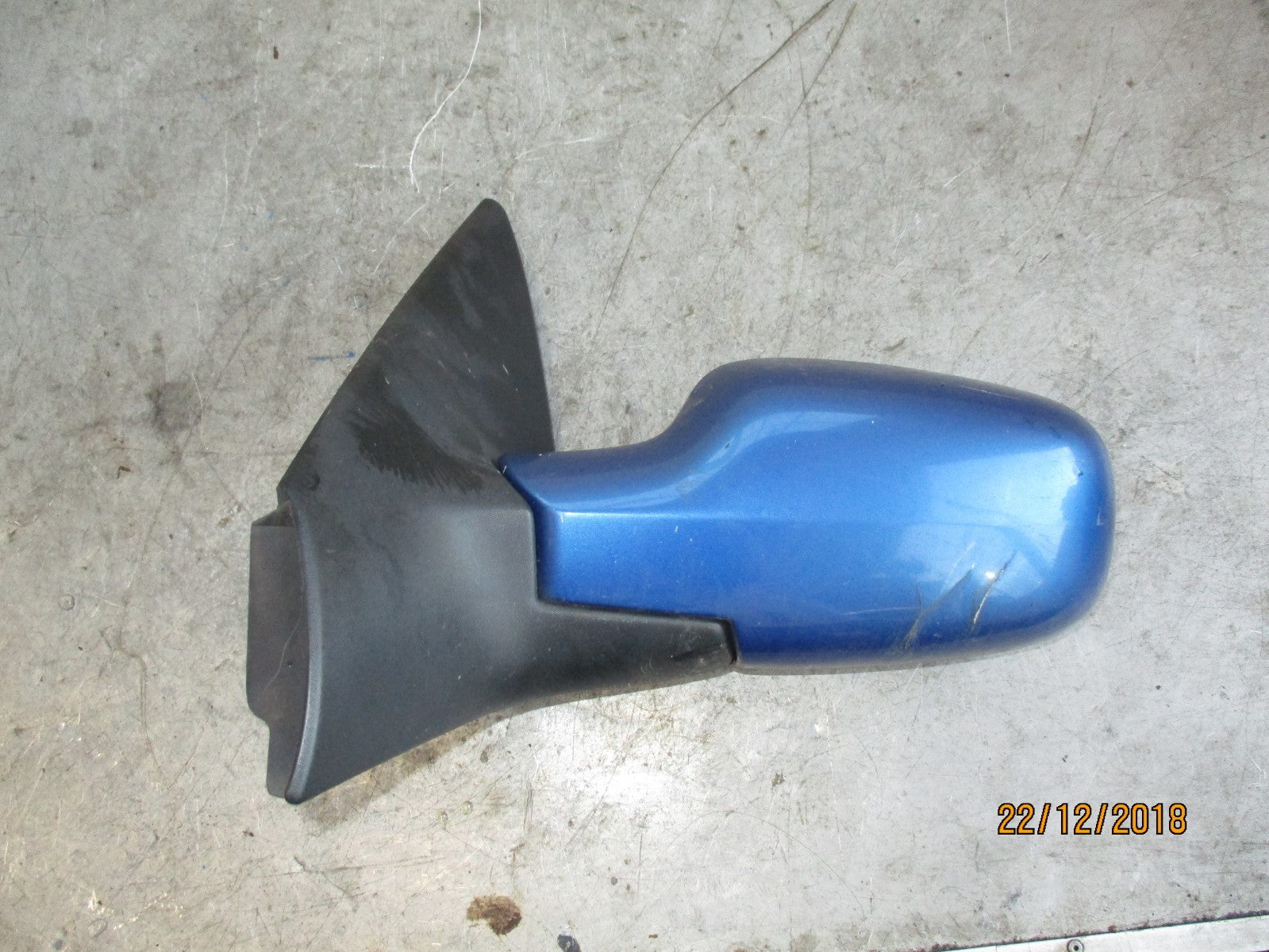 RENAULT MEGANE MK2 NS PASSENGER SIDE ELECTRIC WING MIRROR BLUE 12353060