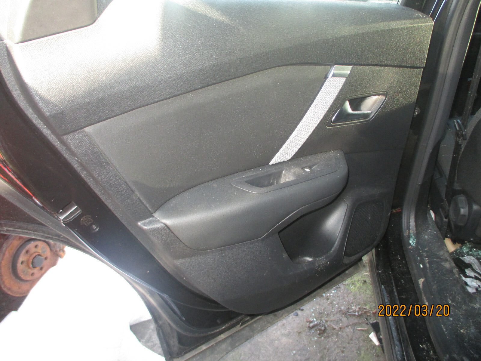CITROEN C4 MK3 2021 NSR PASSENGER SIDE REAR DOOR BARE DOORCARD