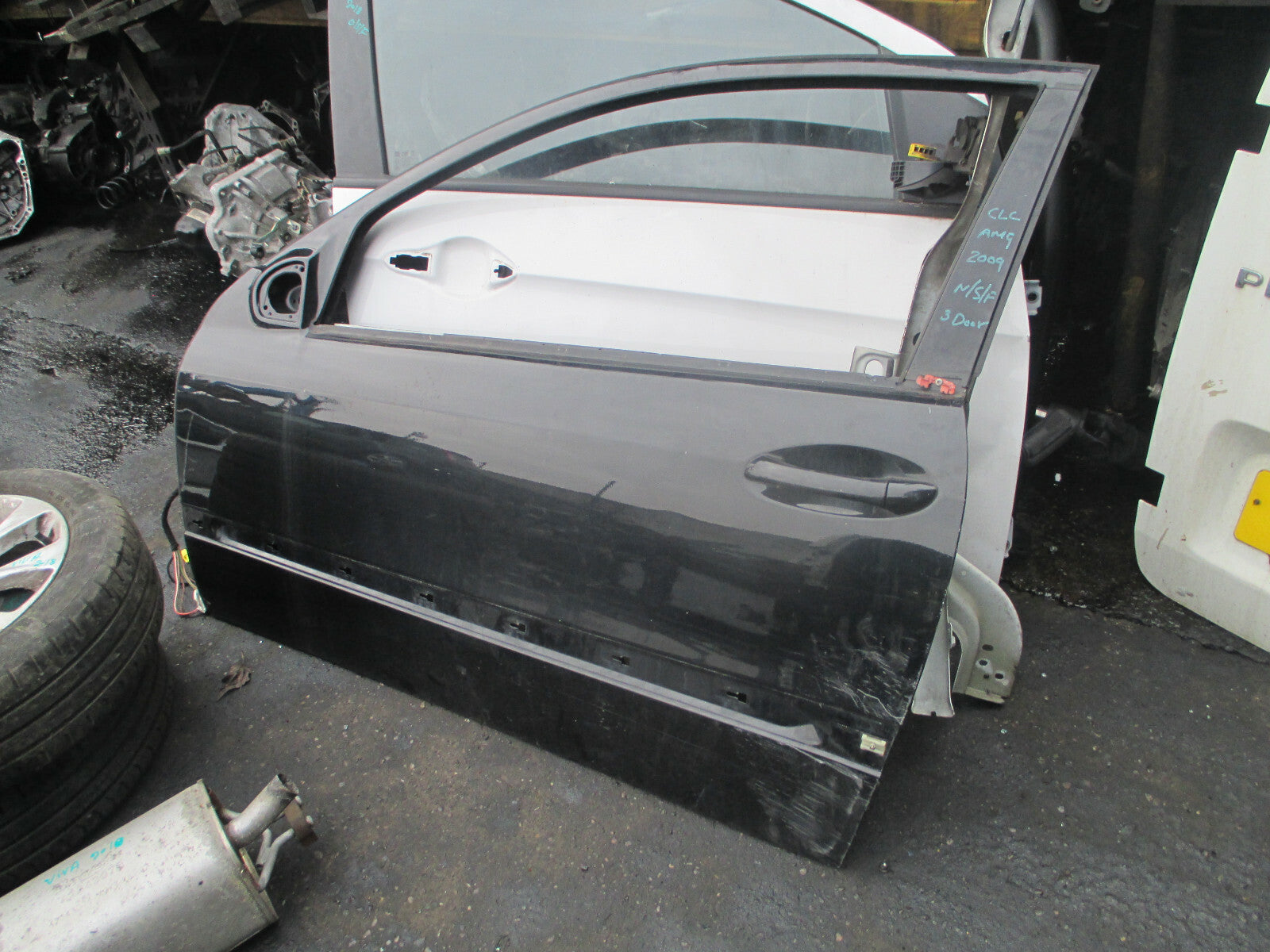 MERCEDES CLC CLASS CL203 2010 NS PASSENGER SIDE DOOR BLACK 197