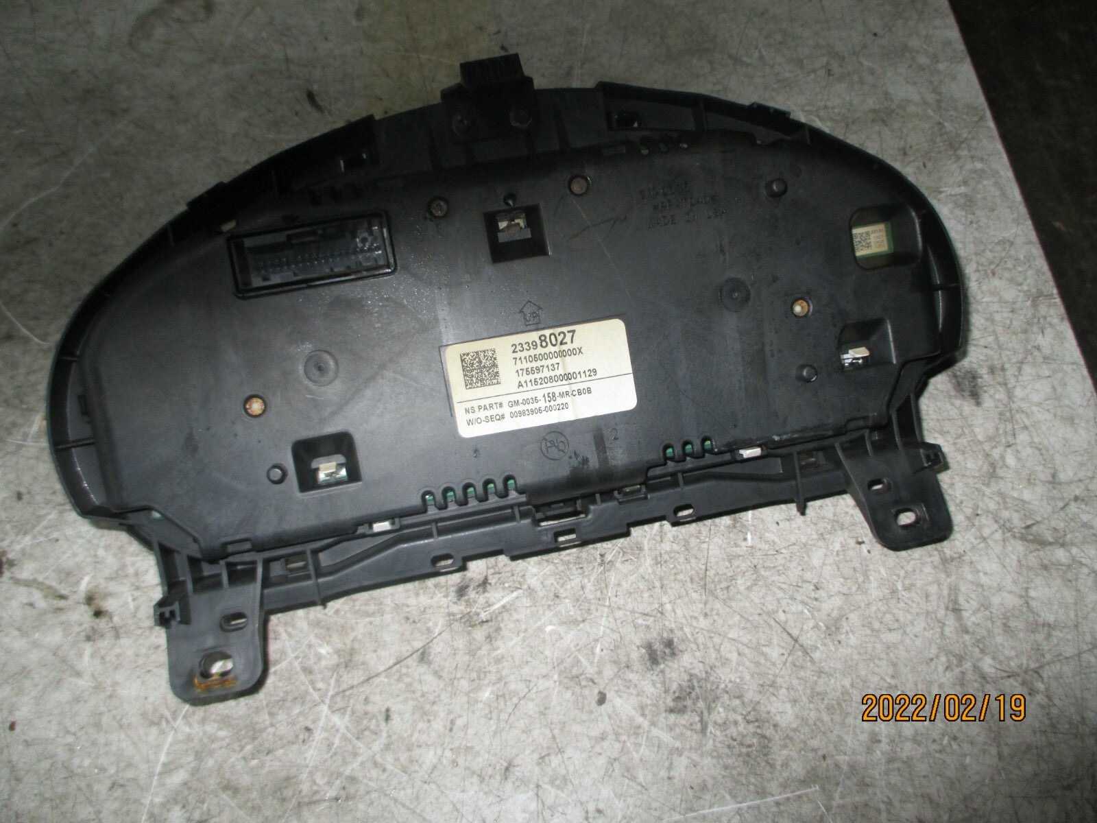 VAUXHALL INSIGNIA 2014 1.6 CDTI MANUAL SPEEDOMETER INSTRUMENT CLUSTER 23398027
