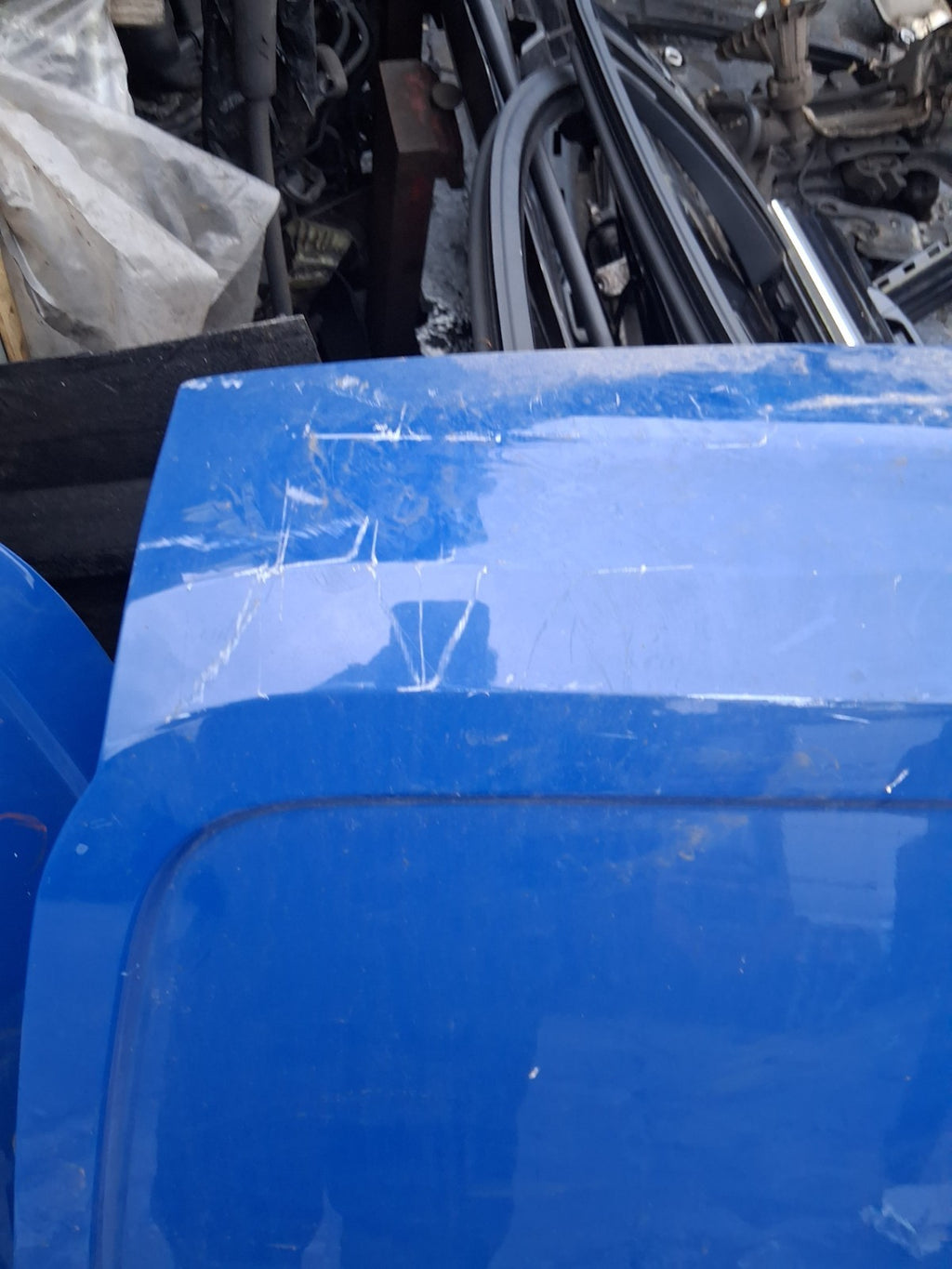 2016 FIAT FIORINO NSR PASSENGER SIDE REAR BACK DOOR WITHOUT HINGES BLUE