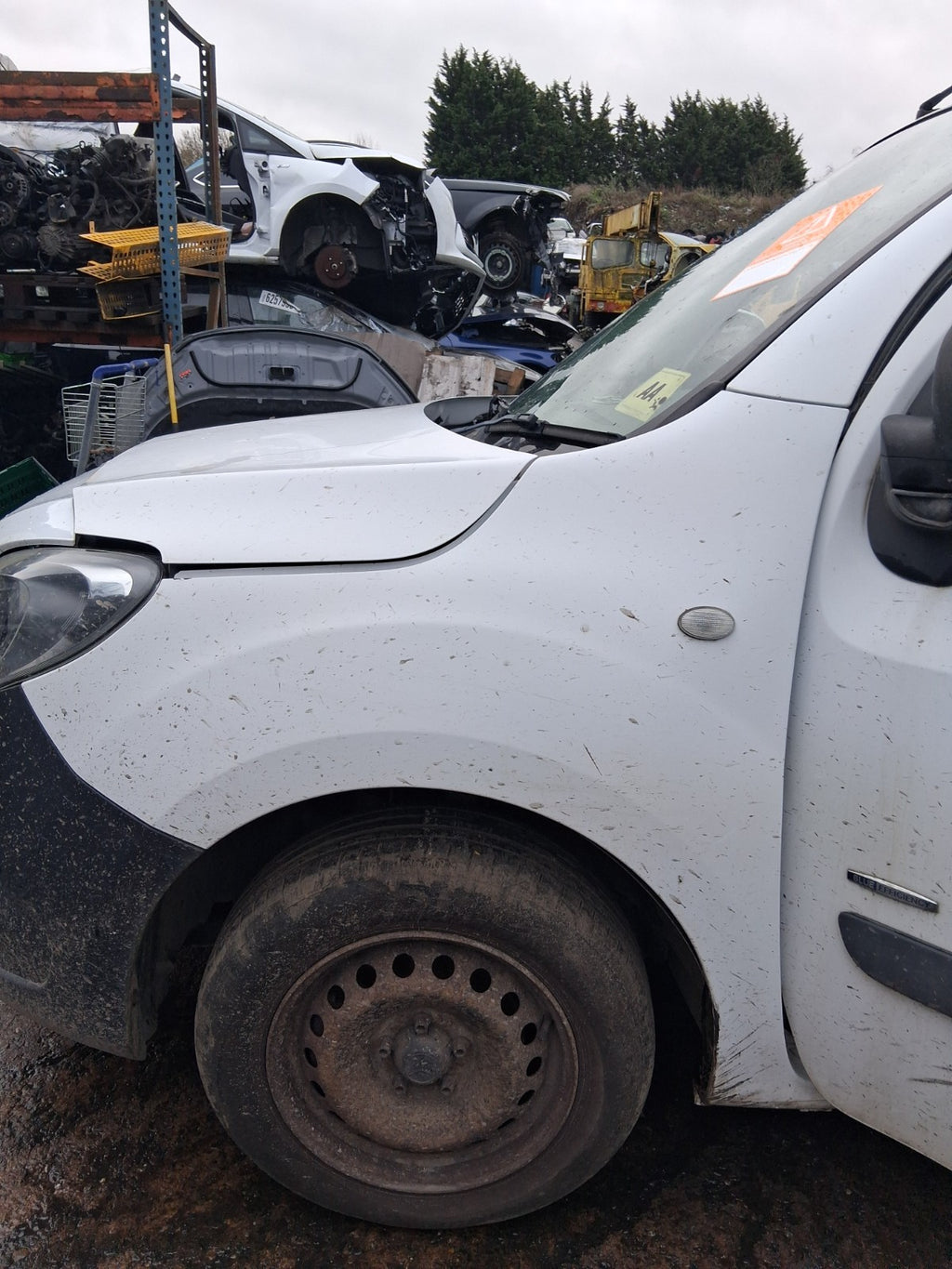 2016 MERCEDES CITAN W415 NSF PASSENGER SIDE FRONT LEFT WING PANEL WHITE