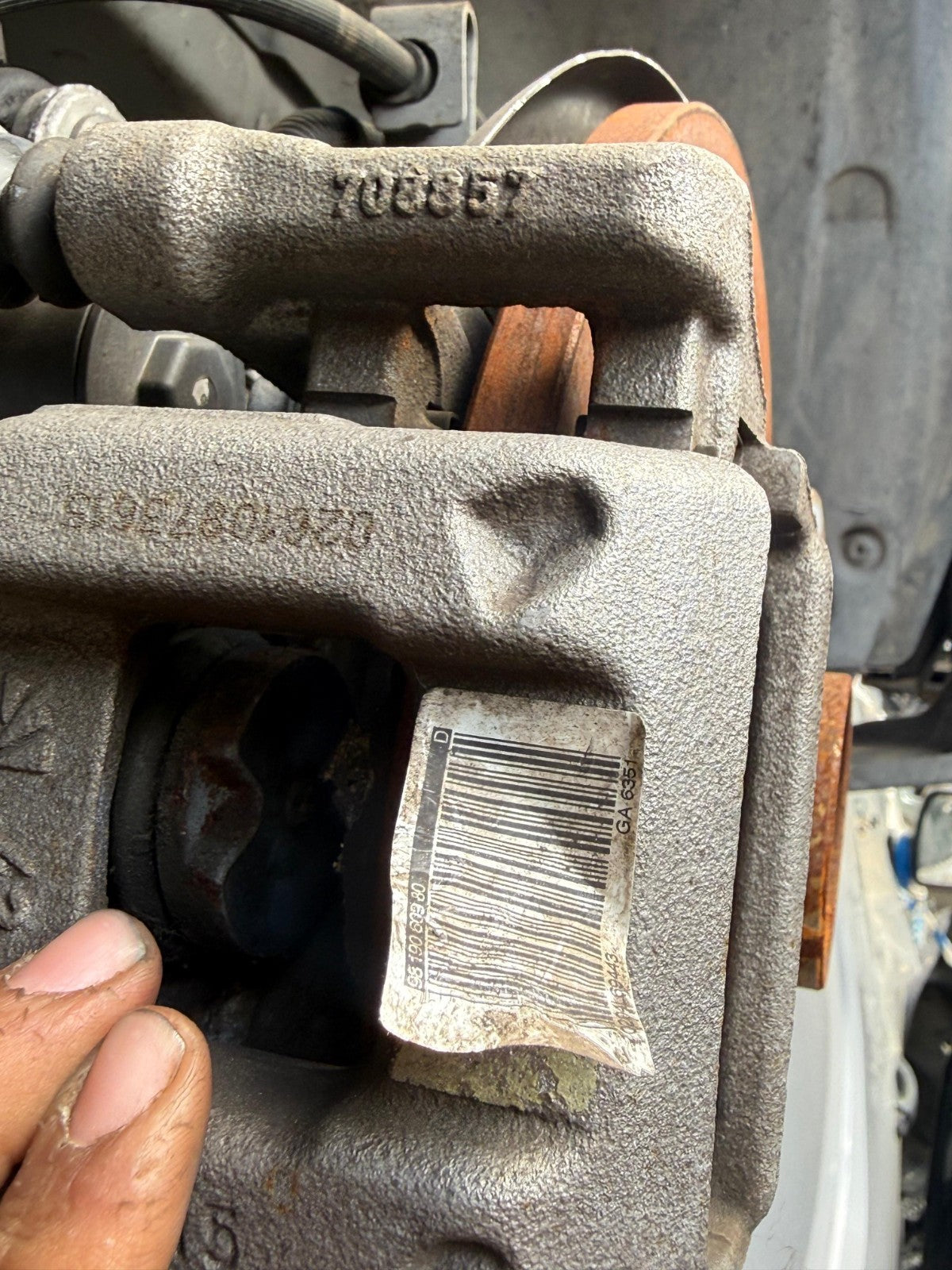 2024 DS AUTOMOBILES DS 7 1.5 DIESEL OSR DRIVER REAR BRAKE CALIPER 9819060980