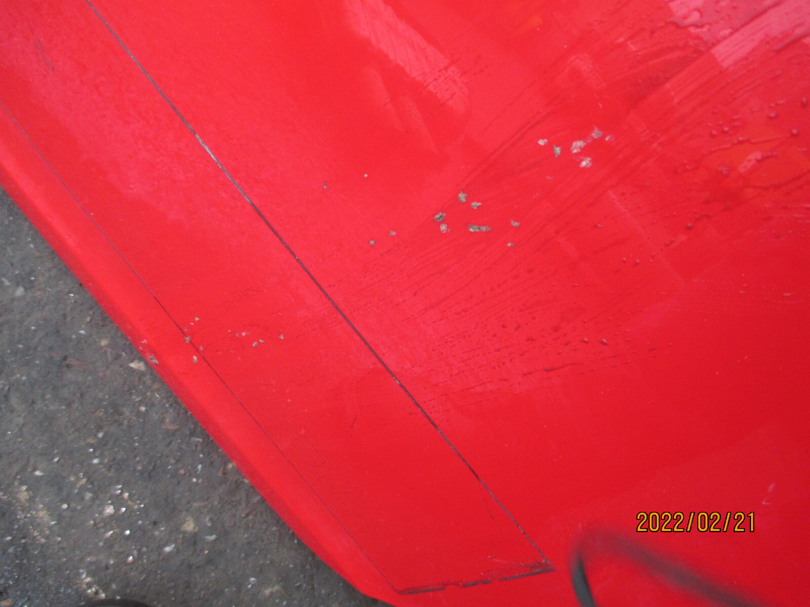 VAUXHALL INSIGNIA A 2014 NSR PASSENGER SIDE REAR DOOR COMPLETE RED