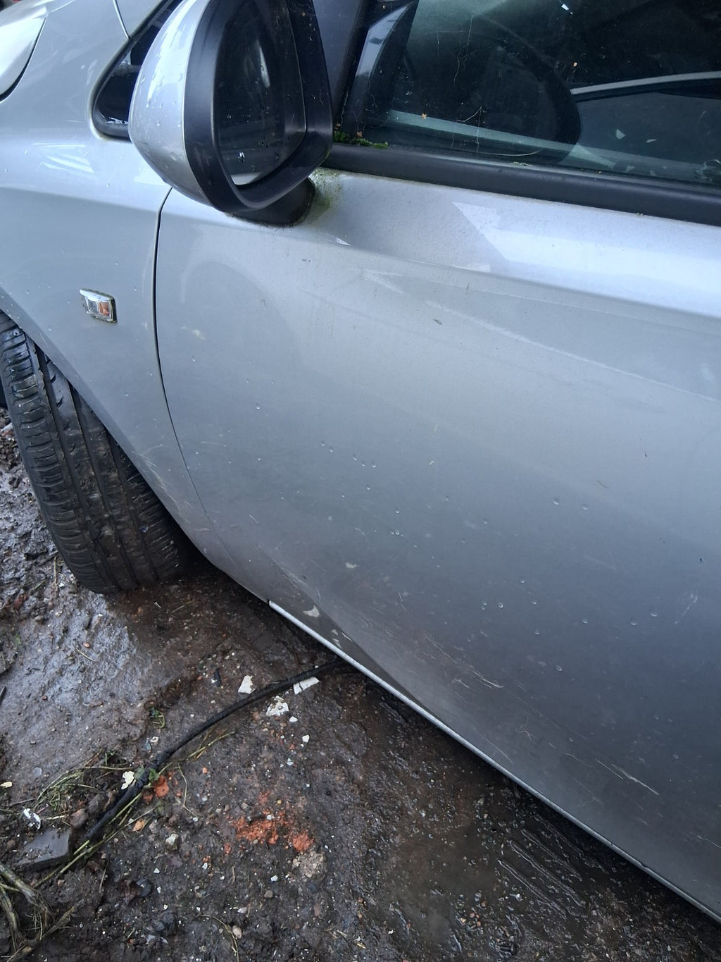 2018 VAUXHALL CORSA E 3 DOOR CORSA VAN NS PASSENGER SIDE LEFT BARE DOOR SILVER