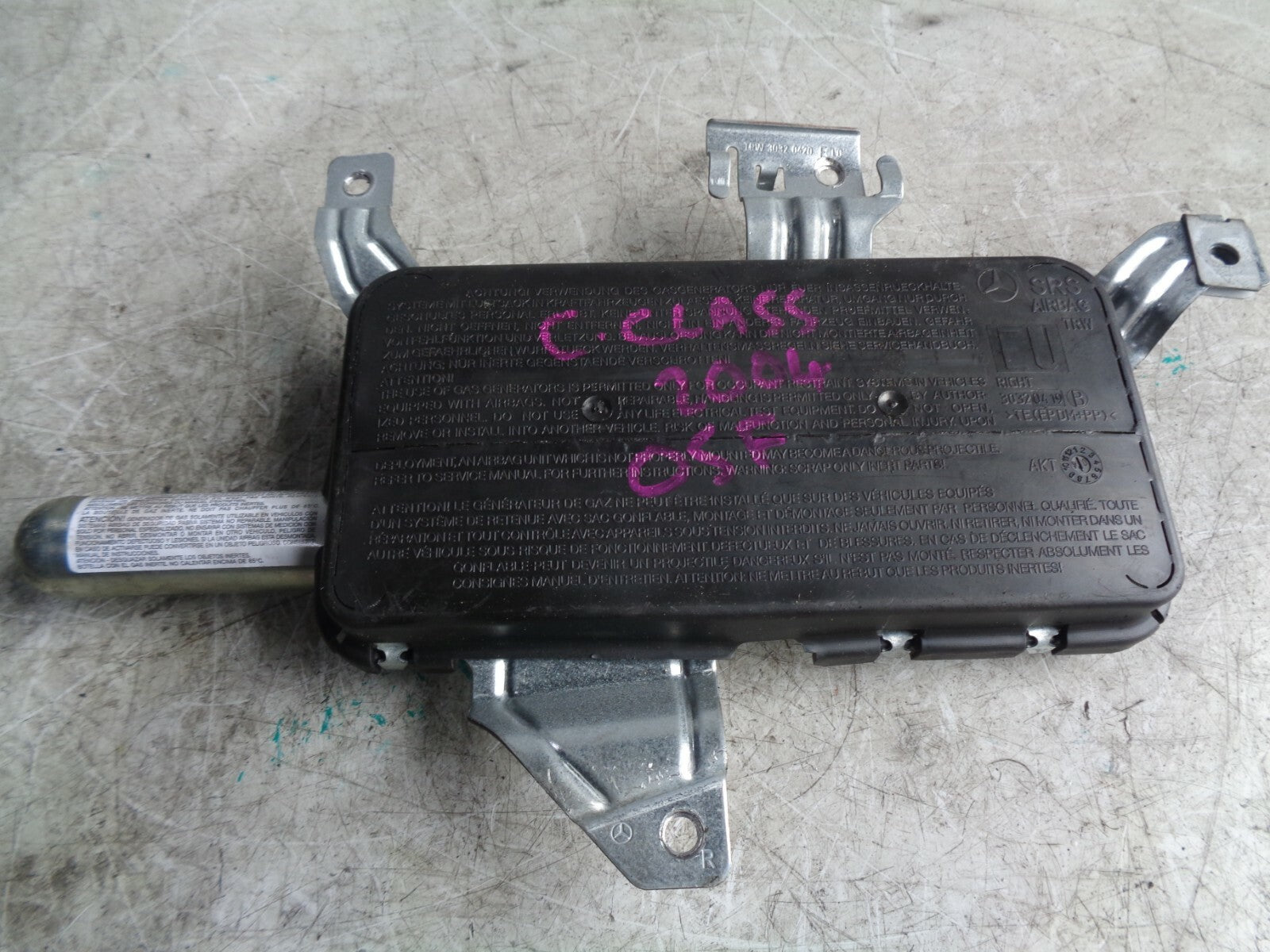 MERCEDES BENZ C-CLASS 2004 OSF DRIVER SIDE FRONT DOOR SAFETY BAG A2038602605