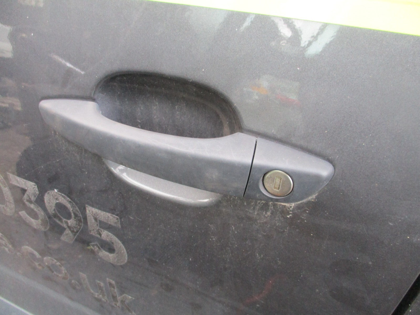 PEUGEOT PARTNER MK3 2022 PASSENGER SIDE FRONT EXTERIOR DOOR HANDLE BLACK PLASTIC