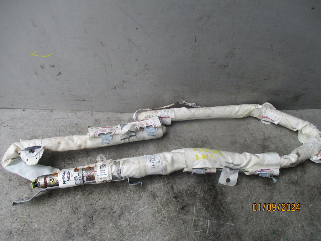 NISSAN MICRA K14 2017 DRIVER SIDE RIGHT CURTAIN AIRBAG OS 985P05FL0A