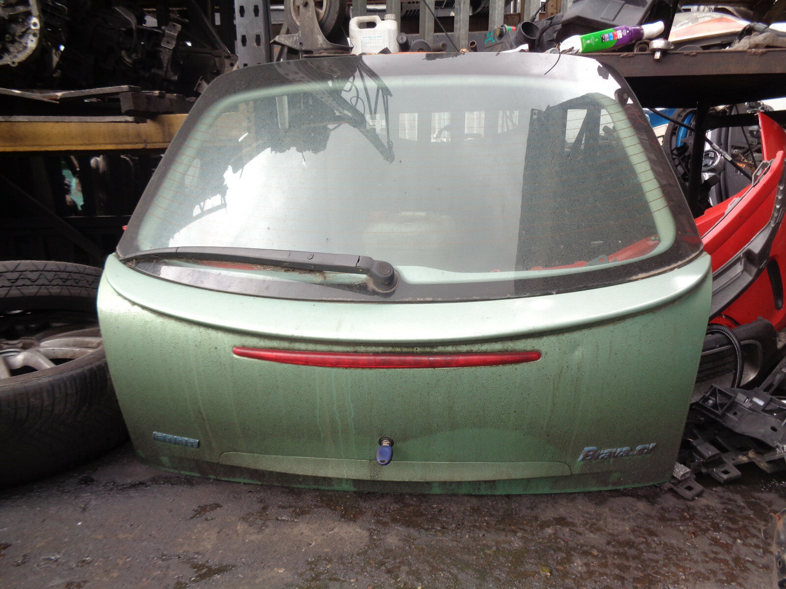 FIAT BRAVA REAR COMPLETE TAILGATE BOOTLID GREEN