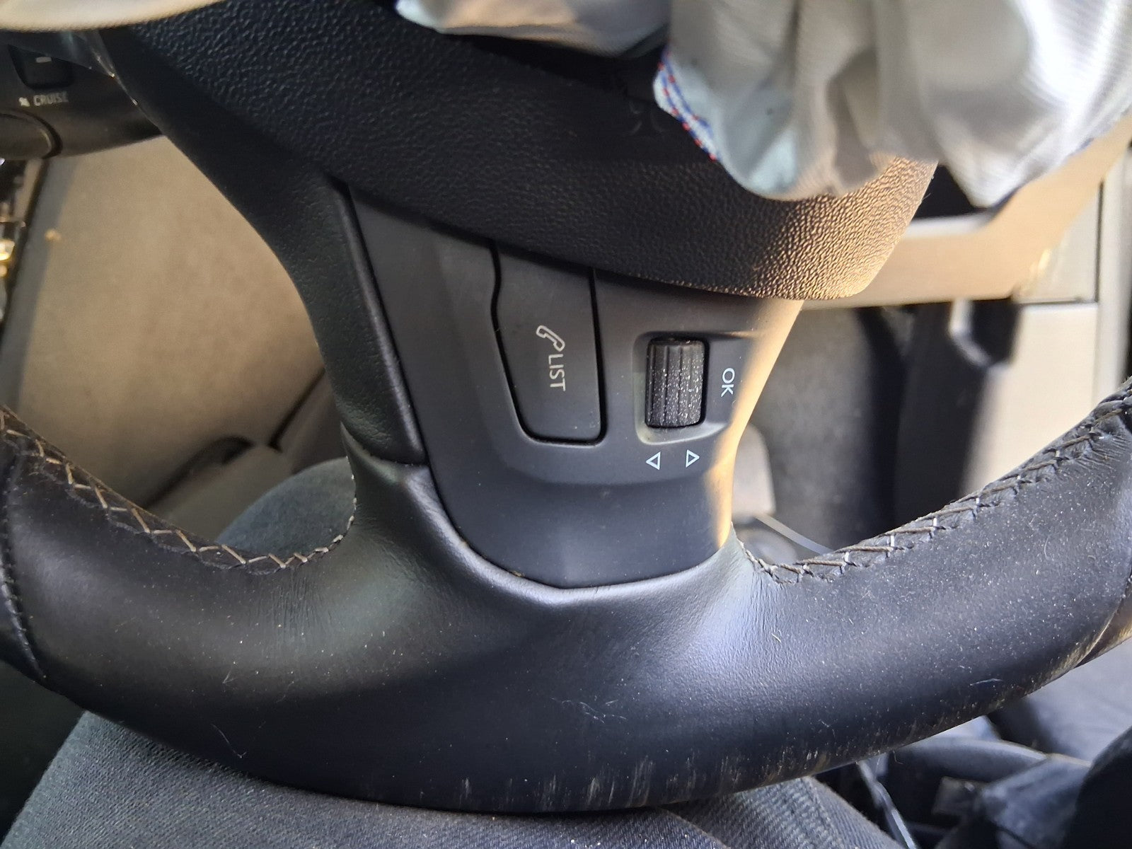 2019 PEUGEOT 208 MK1 MULTIFUNCTIONAL STEERING WHEEL BLACK