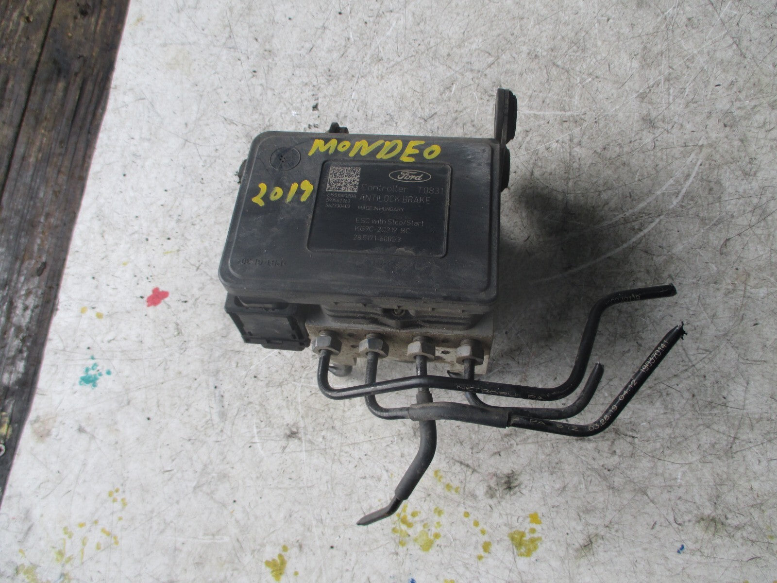 FORD MONDEO MK5 2019 2.0 DIESEL ABS PUMP CONTROL MODULE KG9C2B373BC