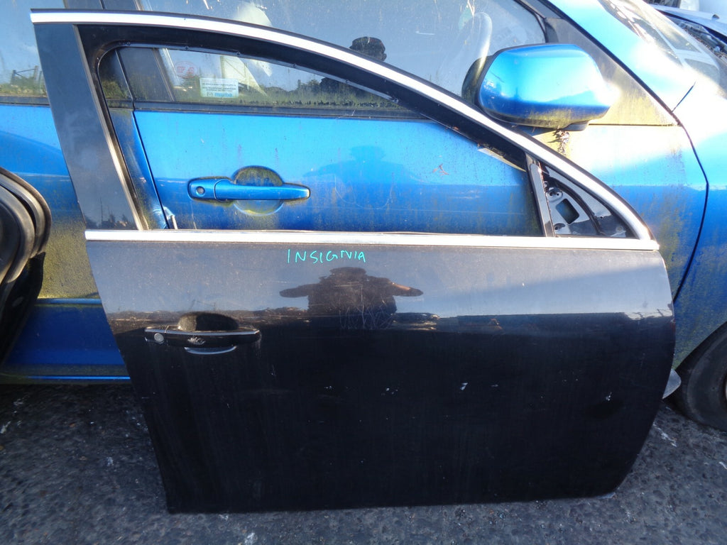 VAUXHALL INSIGNIA 2009 MK1 OSF DRIVER SIDE FRONT COMPLETE DOOR BLACK
