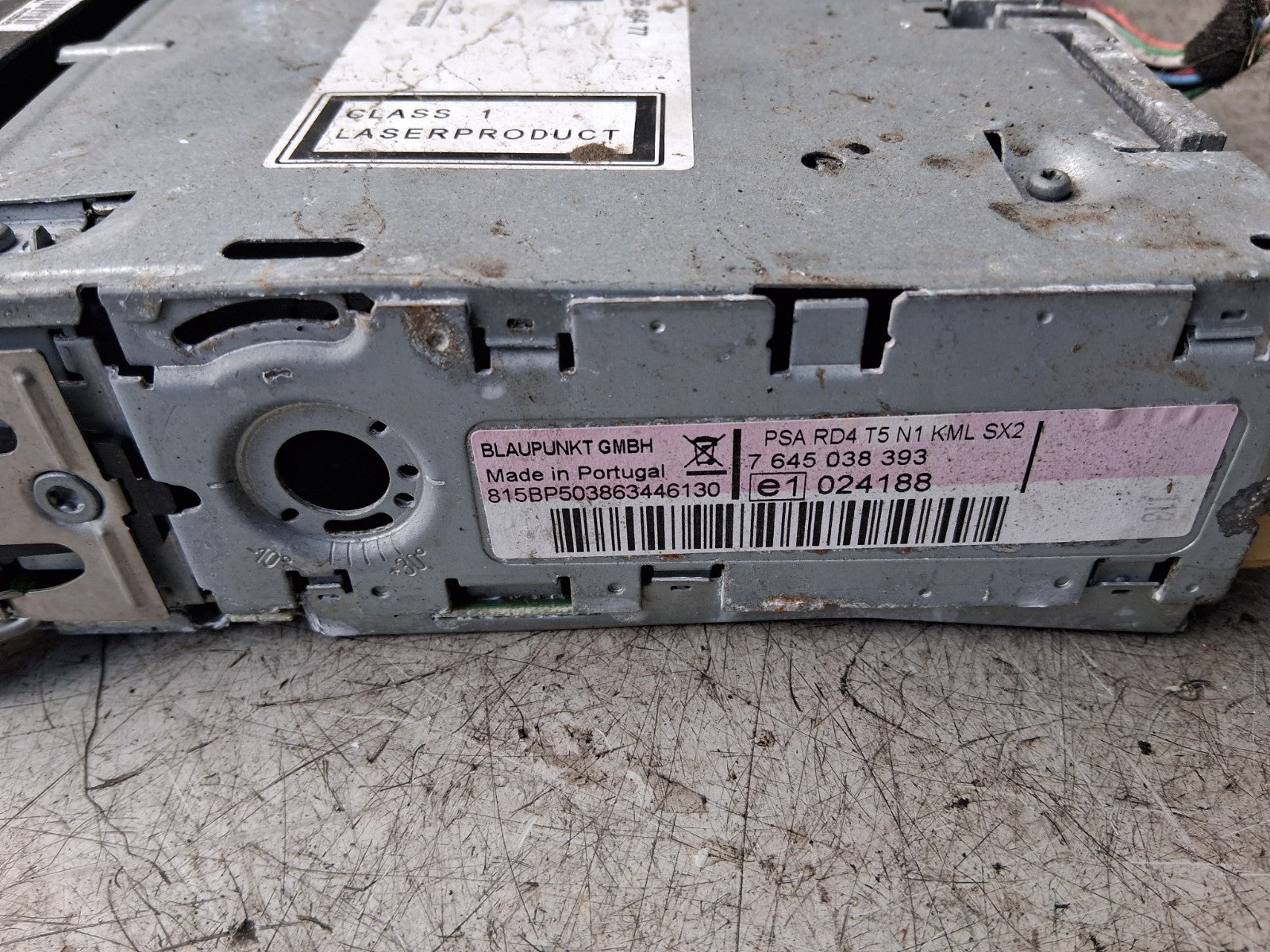 2006 PEUGEOT 307 RADIO STEREO CD PLAYER MULTIMEDIA HEAD UNIT 9660646477