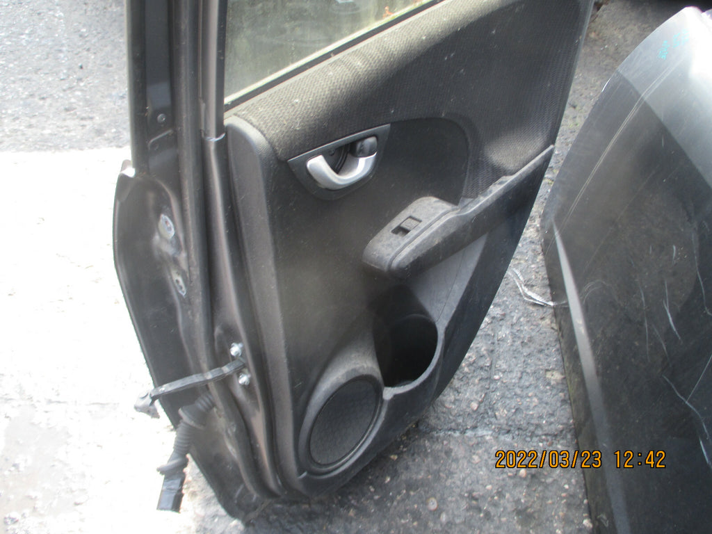 HONDA JAZZ MK3 2014 OSR DRIVER SIDE REAR DOOR COMPLETE GREY