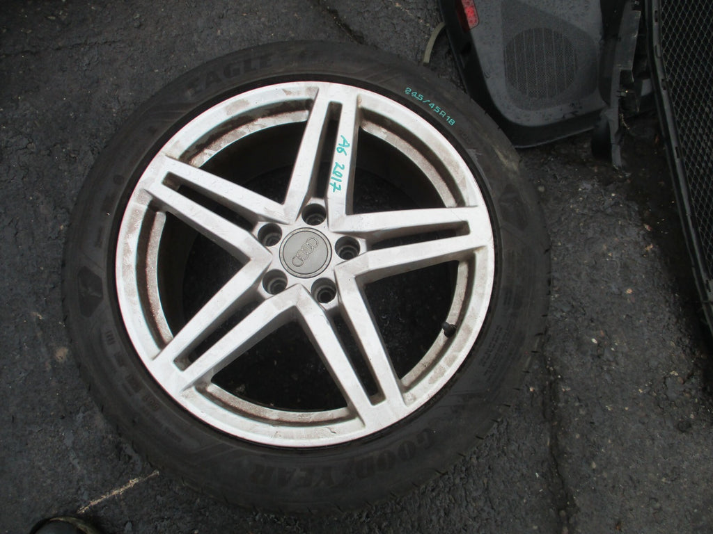 2017 AUDI A6 C7 18 INCH ALLOY WHEEL WITH TYRE 245/45R18 4G0601025CP REF 3