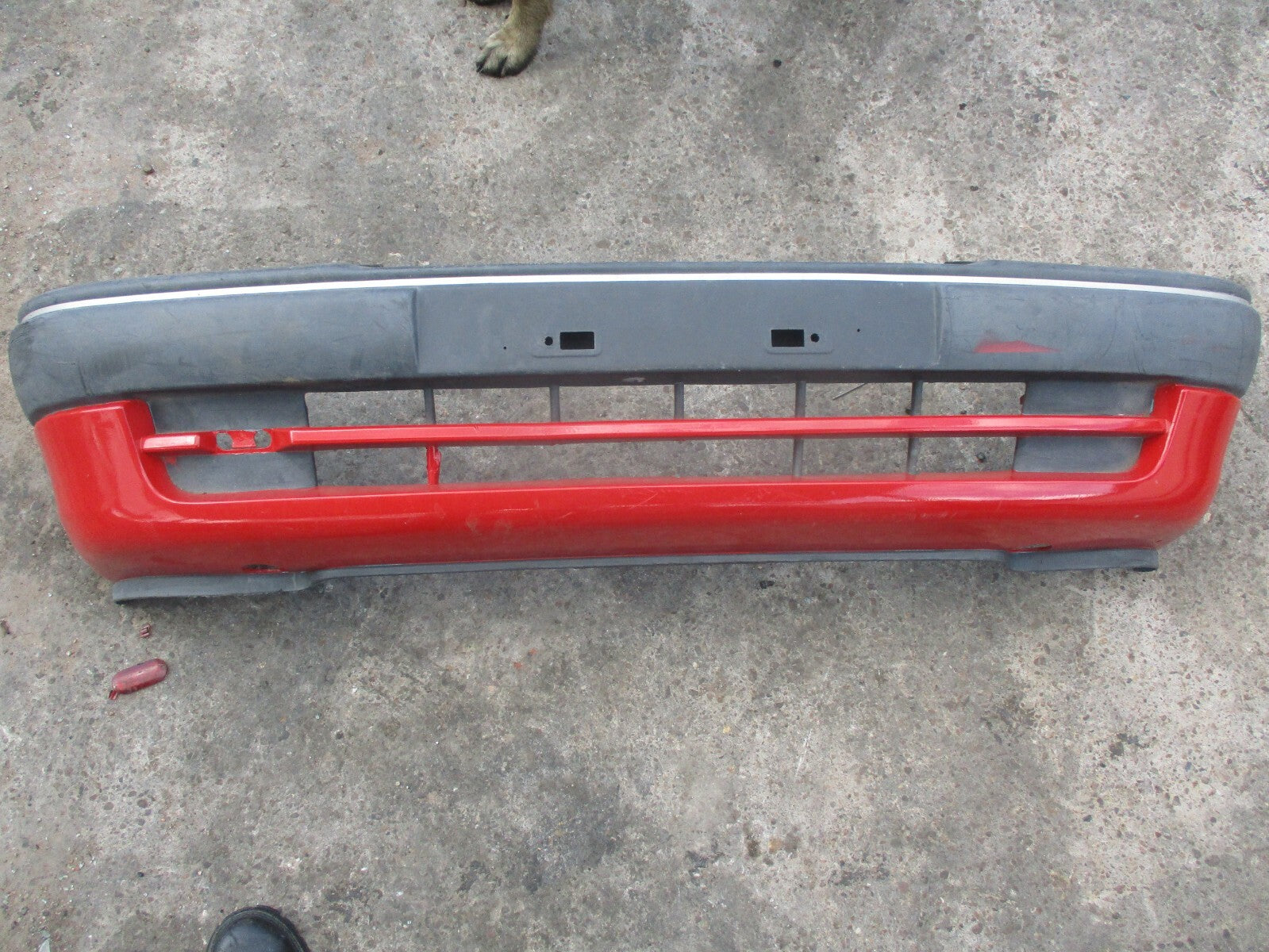VAUXHALL ASTRA F FRONT COMPLETE BUMPER RED