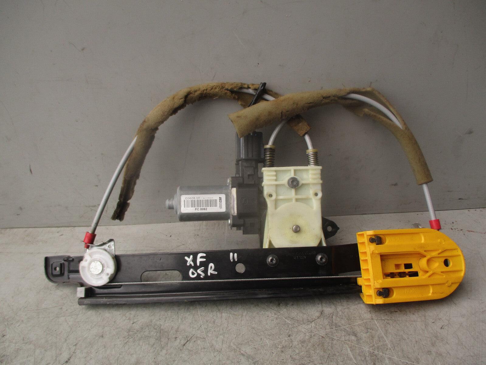 2011 JAGUAR XF X250 OSR DRIVER SIDE REAR WINDOW MOTOR & REGULATOR 8X23F27000AE