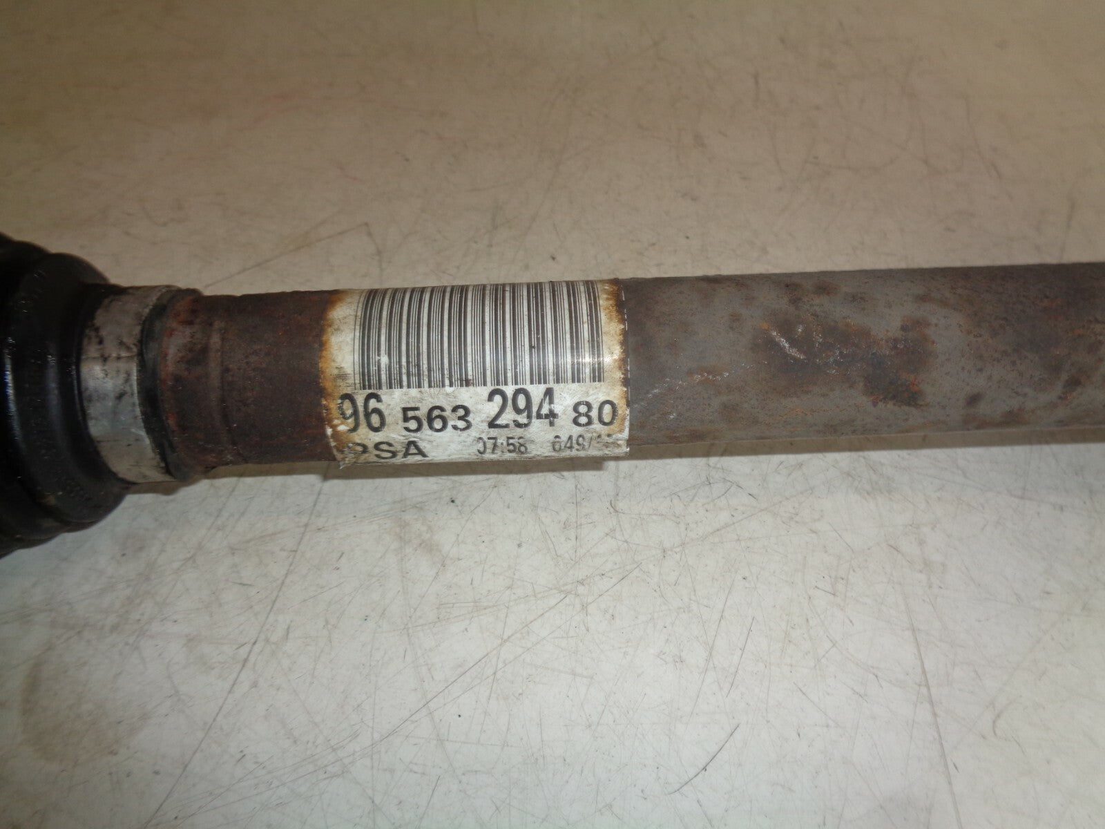 CITROEN BERLINGO 2015 1.6 DIESEL AUTOMATIC DRIVER SIDE DRIVESHAFT 9656329480