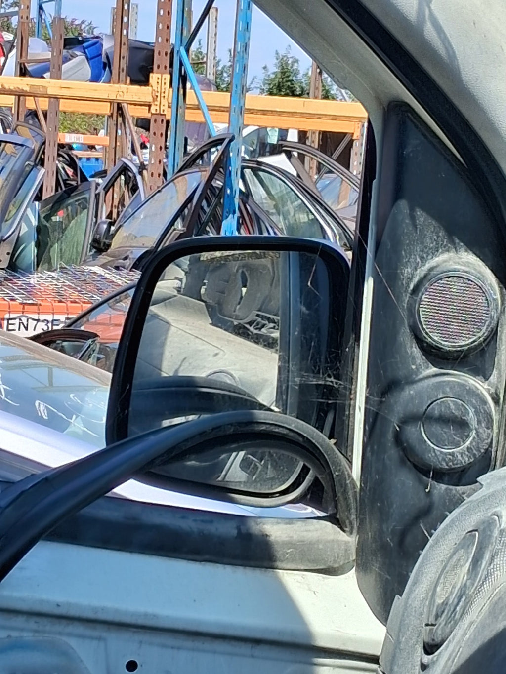 PEUGEOT BIPPER 2015 NSF PASSENGER SIDE FRONT MANUAL WING MIRROR