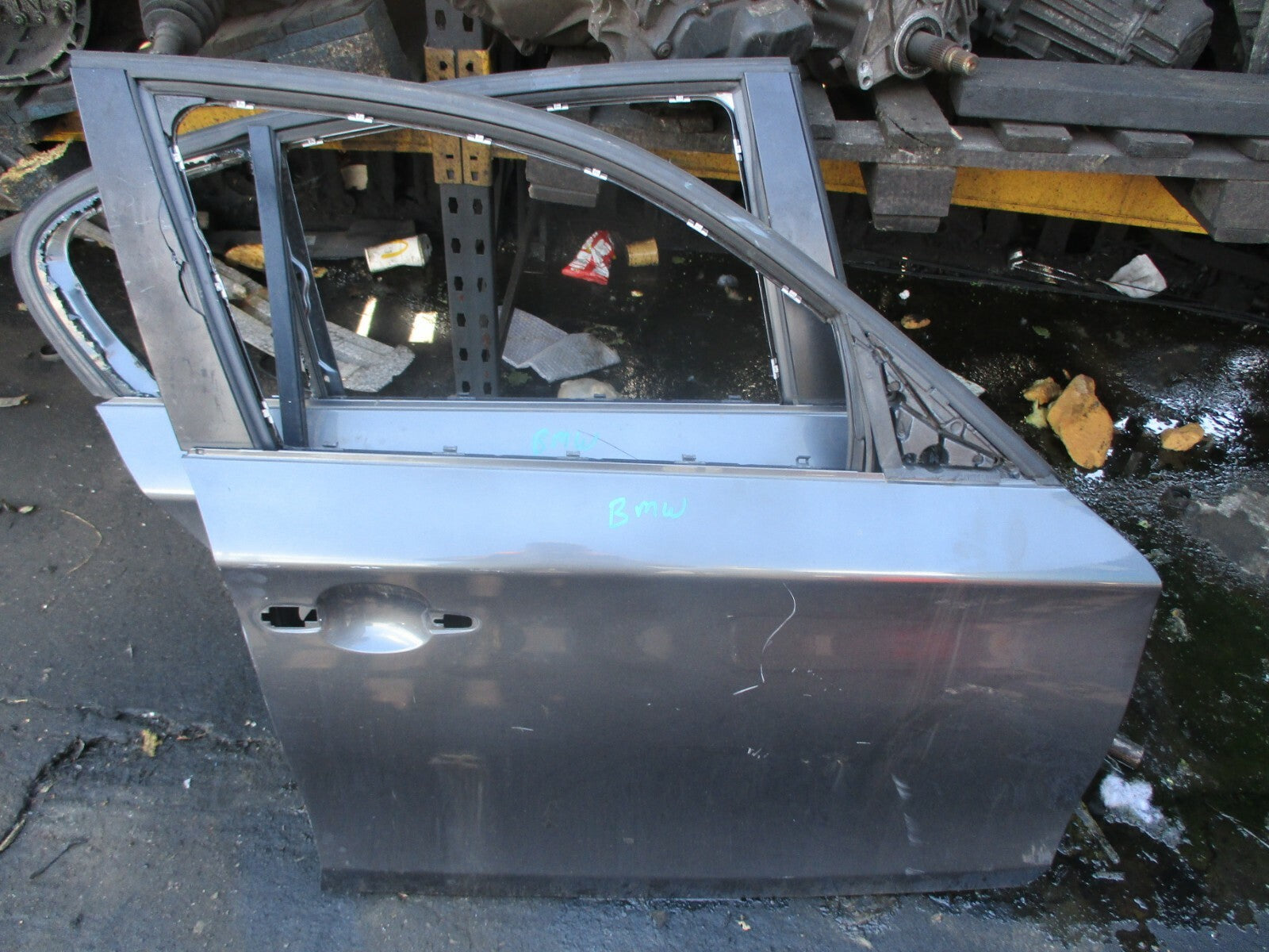 BMW 1 SERIES E87 2006 BARE OSF DRIVER SIDE FRONT DOOR SHELL FRAME GREY