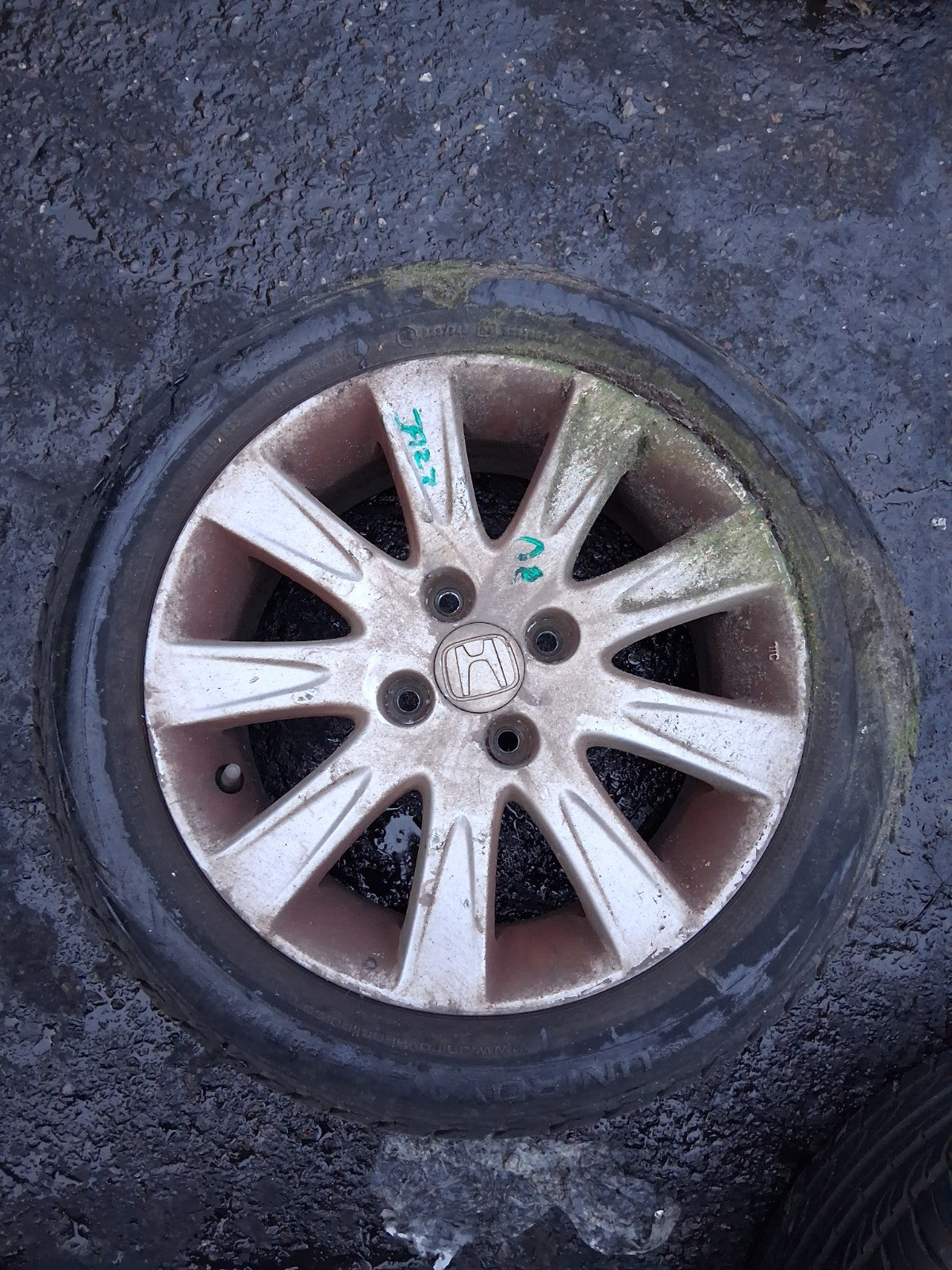 2008 HONDA JAZZ MK1 15 INCH ALLOY WHEEL WITH TYRE 185/55R15