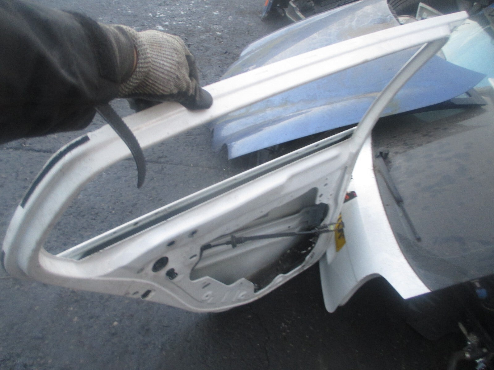 VW VOLKSWAGEN GOLF MK6 2010 HATCHBACK NSR PASSENGER SIDE REAR BARE DOOR WHITE