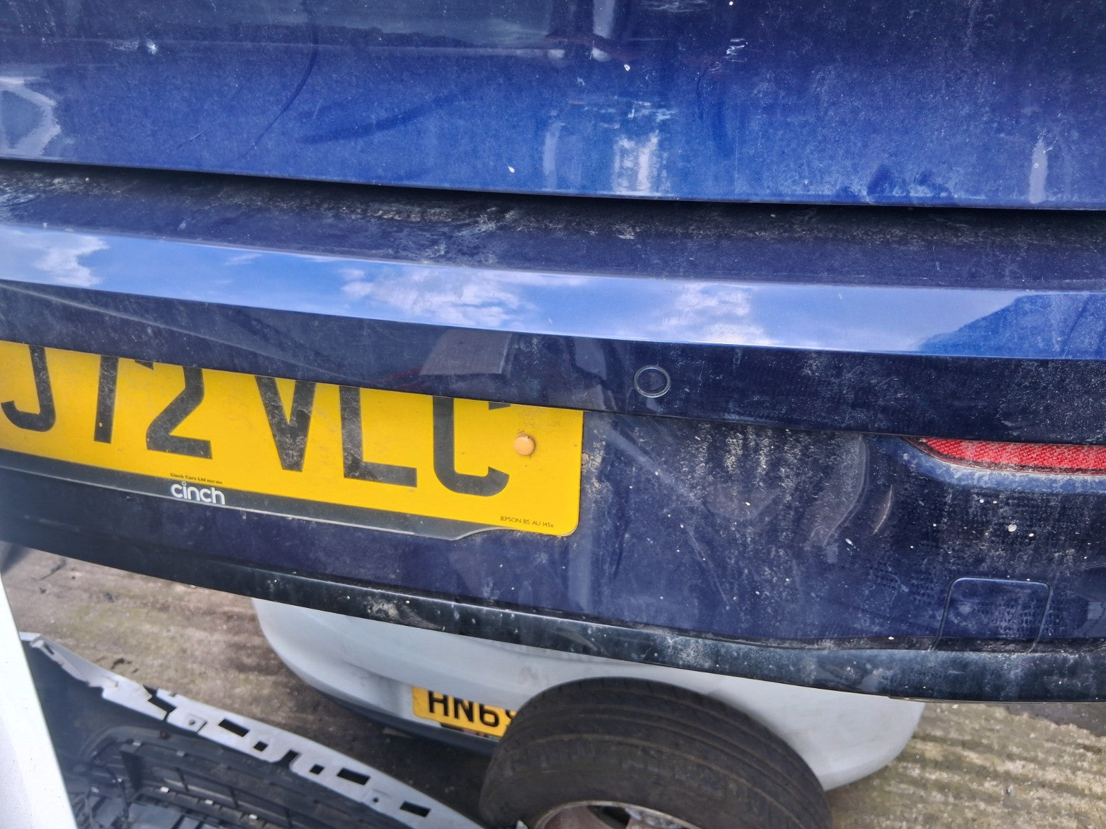 2022 VW VOLKSWAGEN GOLF MK8 R LINE COMPLETE REAR BUMPER WITH SENSORS BLUE