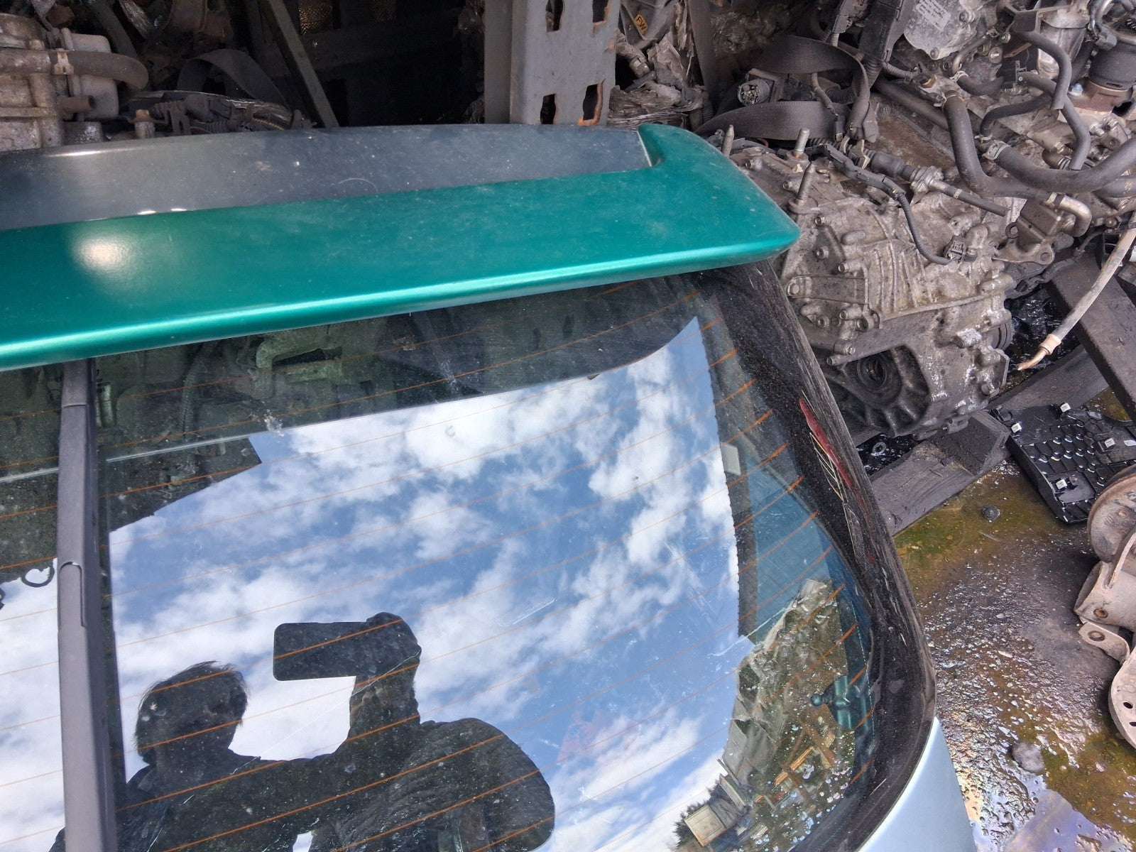 2001 PEUGEOT 206 COMPLETE REAR TAILGATE BOOTLID GREEN