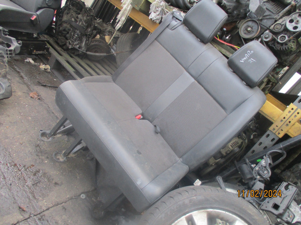 VAUXHALL VIVARO MK3 2021 NSF PASSENGER FRONT DOUBLE TWIN SEAT HALF LEATHER